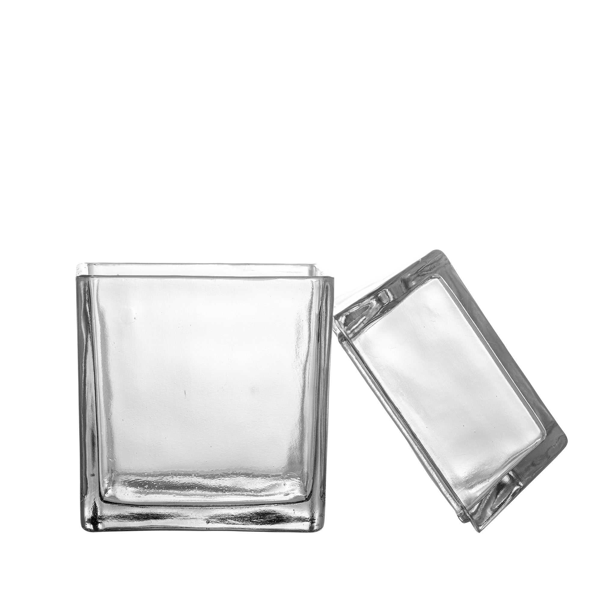 Bloomingville Elius Burk med Lock, Klar, Återvunnet Glas