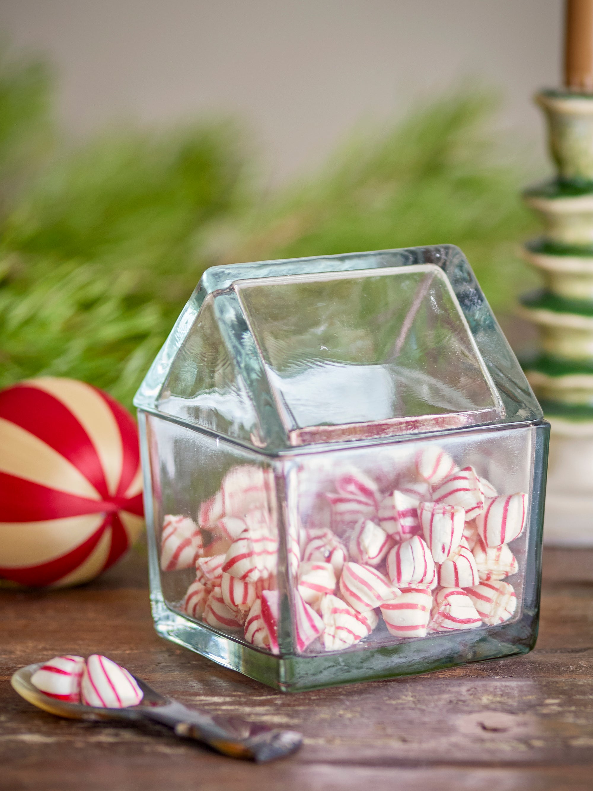 Bloomingville Elius Burk med Lock, Klar, Återvunnet Glas