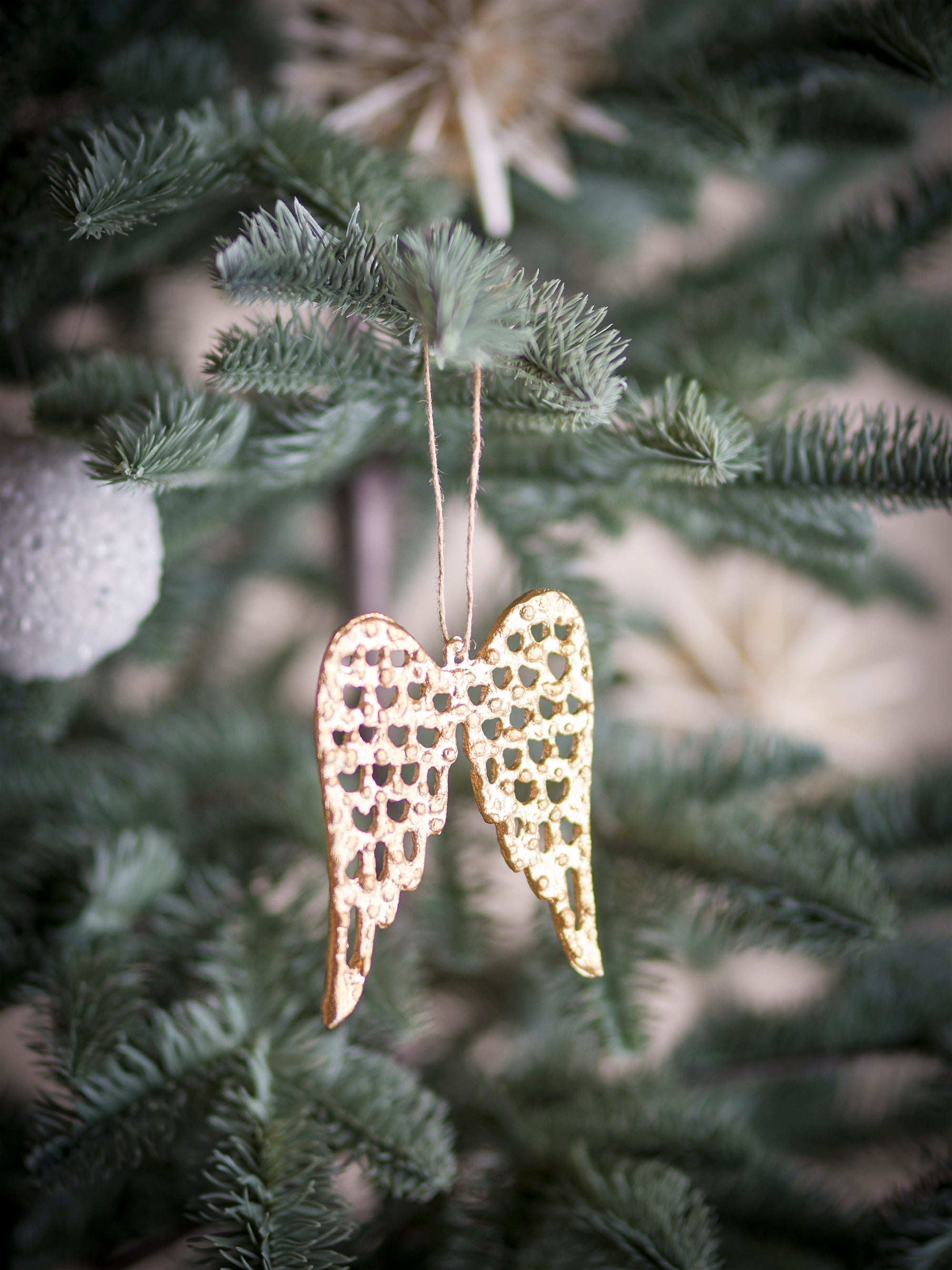 Bloomingville Angelie Ornament, Guld, Aluminium