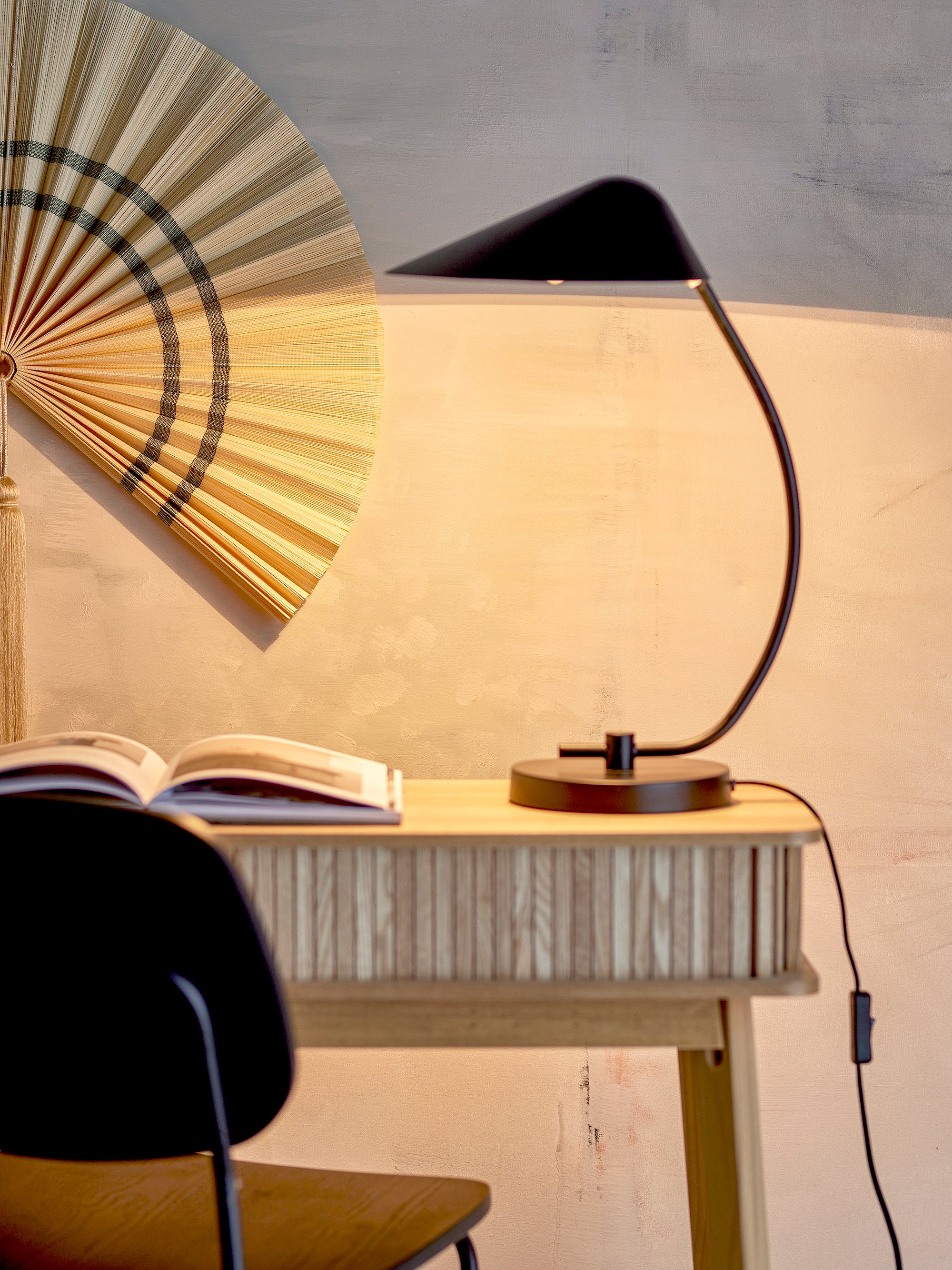 Bloomingville Nisella Bordslampa, Svart, Metall