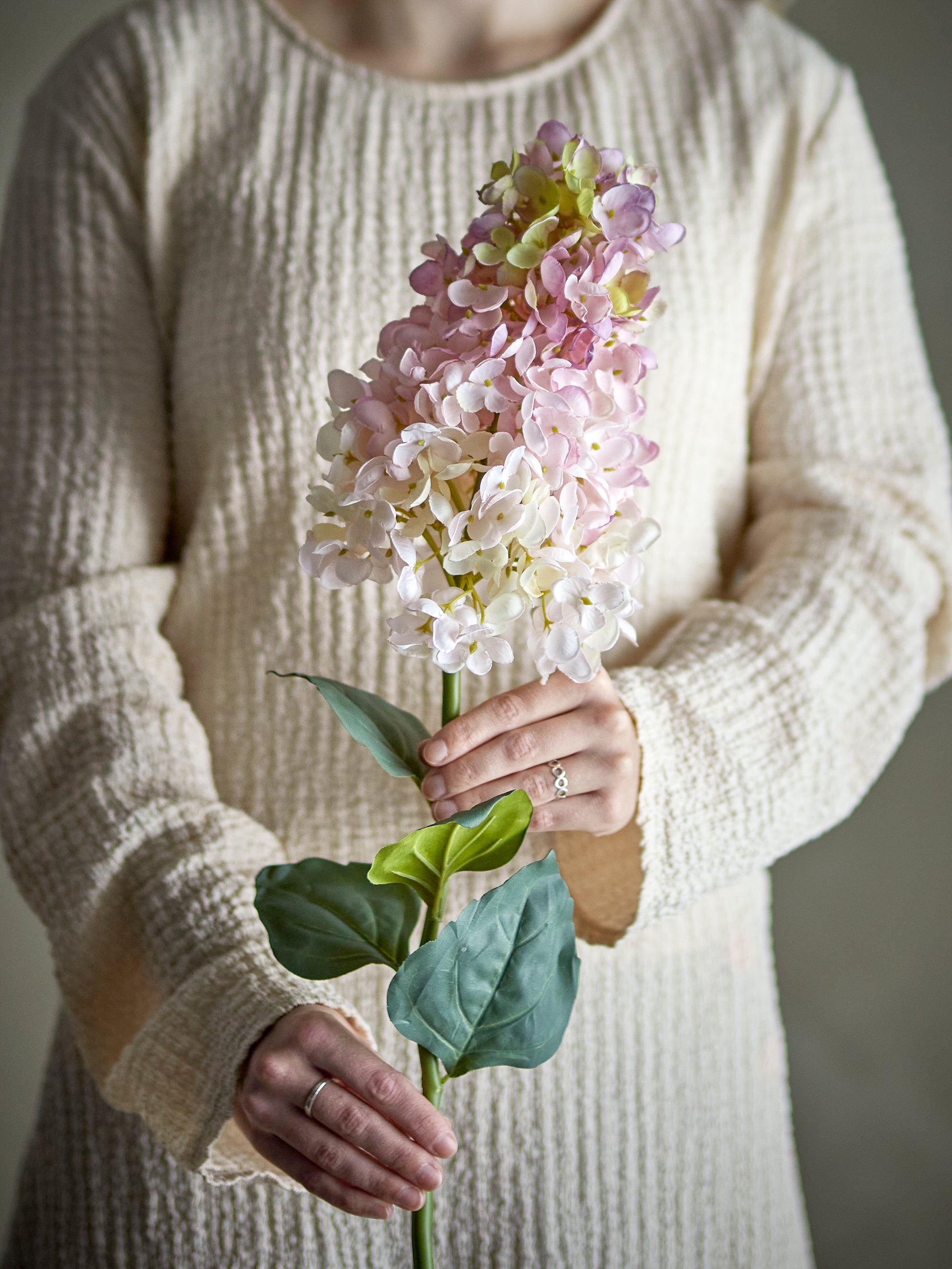 Bloomingville Hydrangea Stjälk, Ros, Konstgjorda Blommor