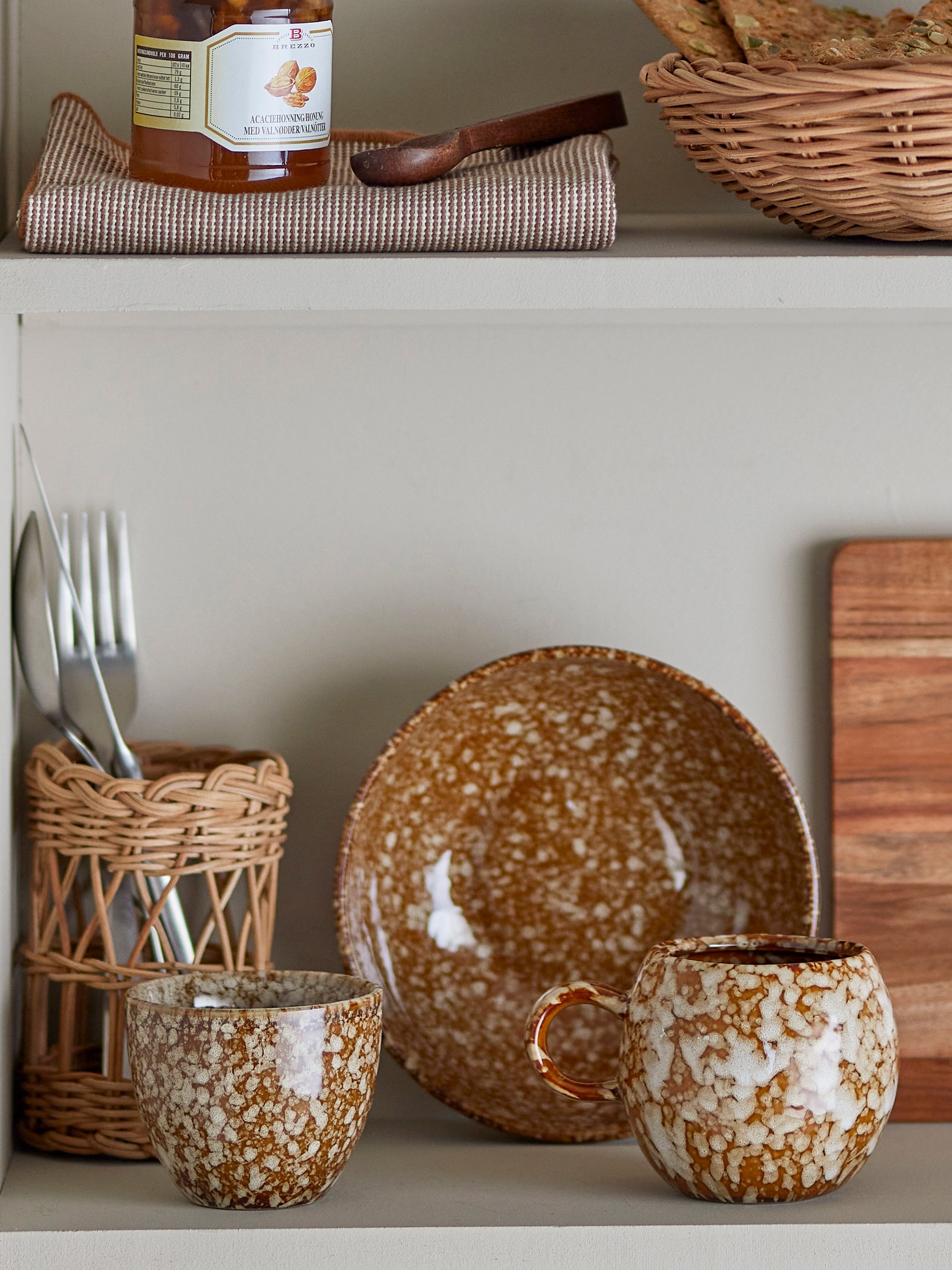 Bloomingville Paula Bägare, Brun, Stengods