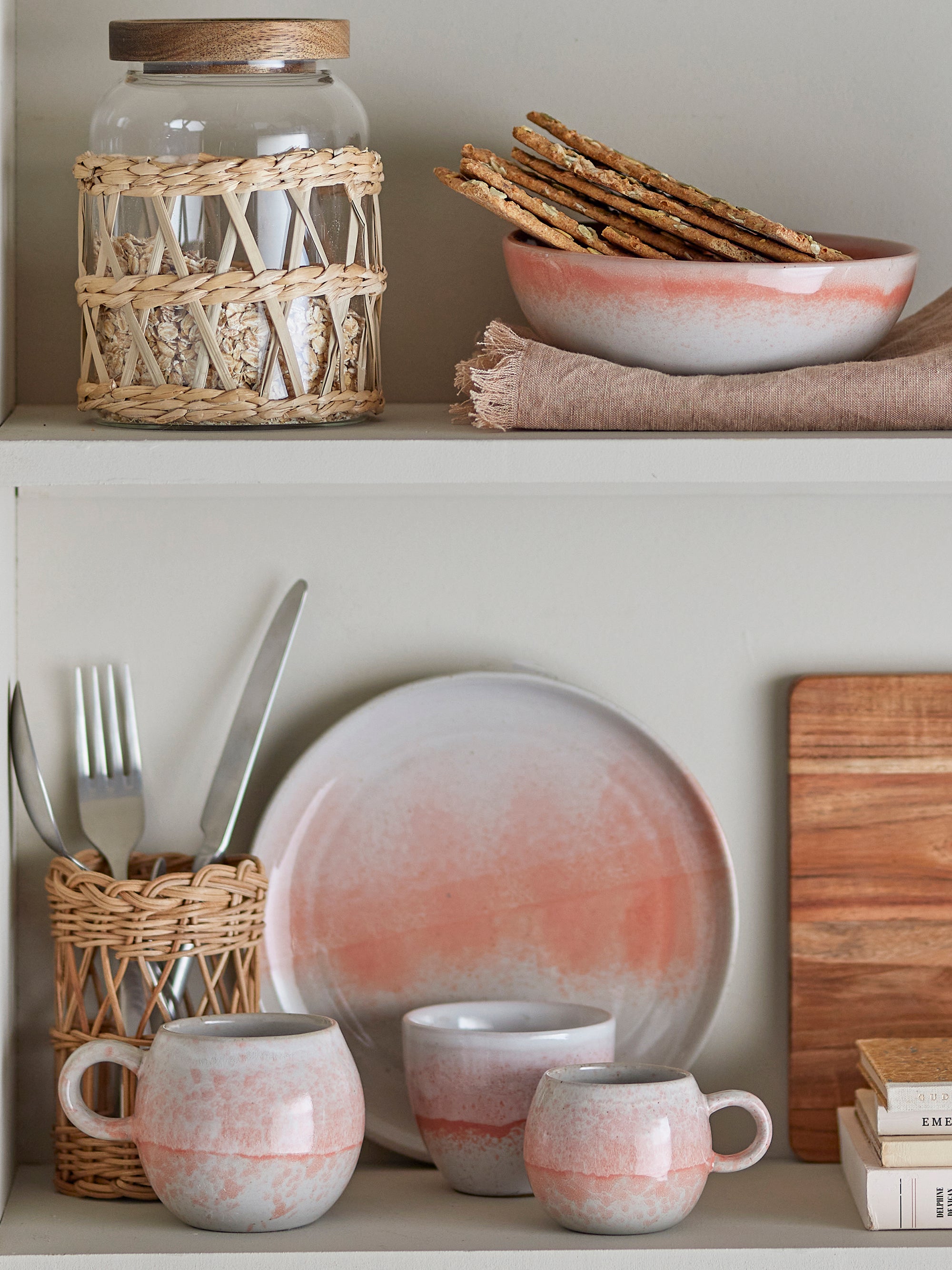 Bloomingville Paula Bägare, Orange, Stengods