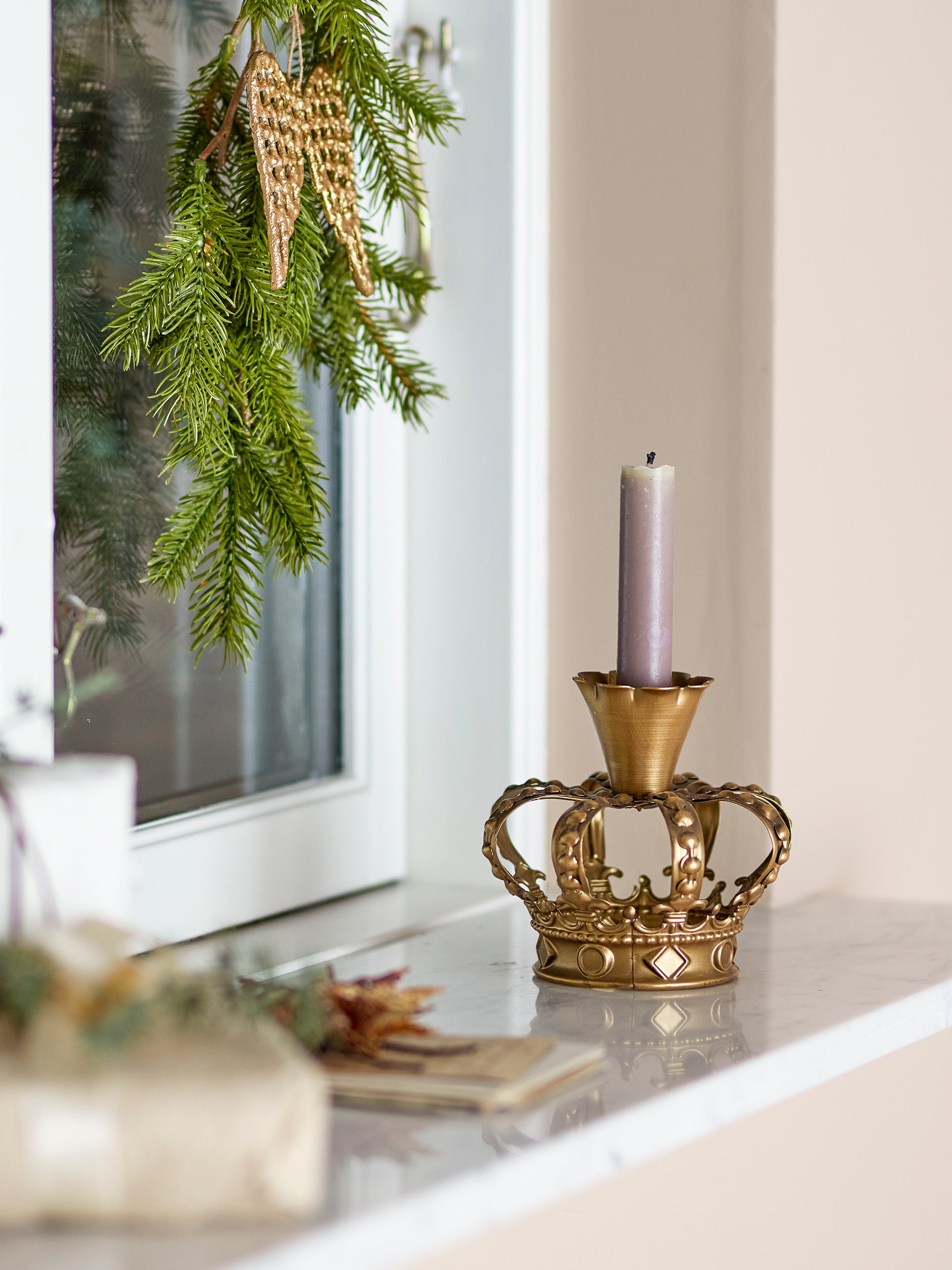 Bloomingville Lilibeth Ljusstake, Guld, Metall