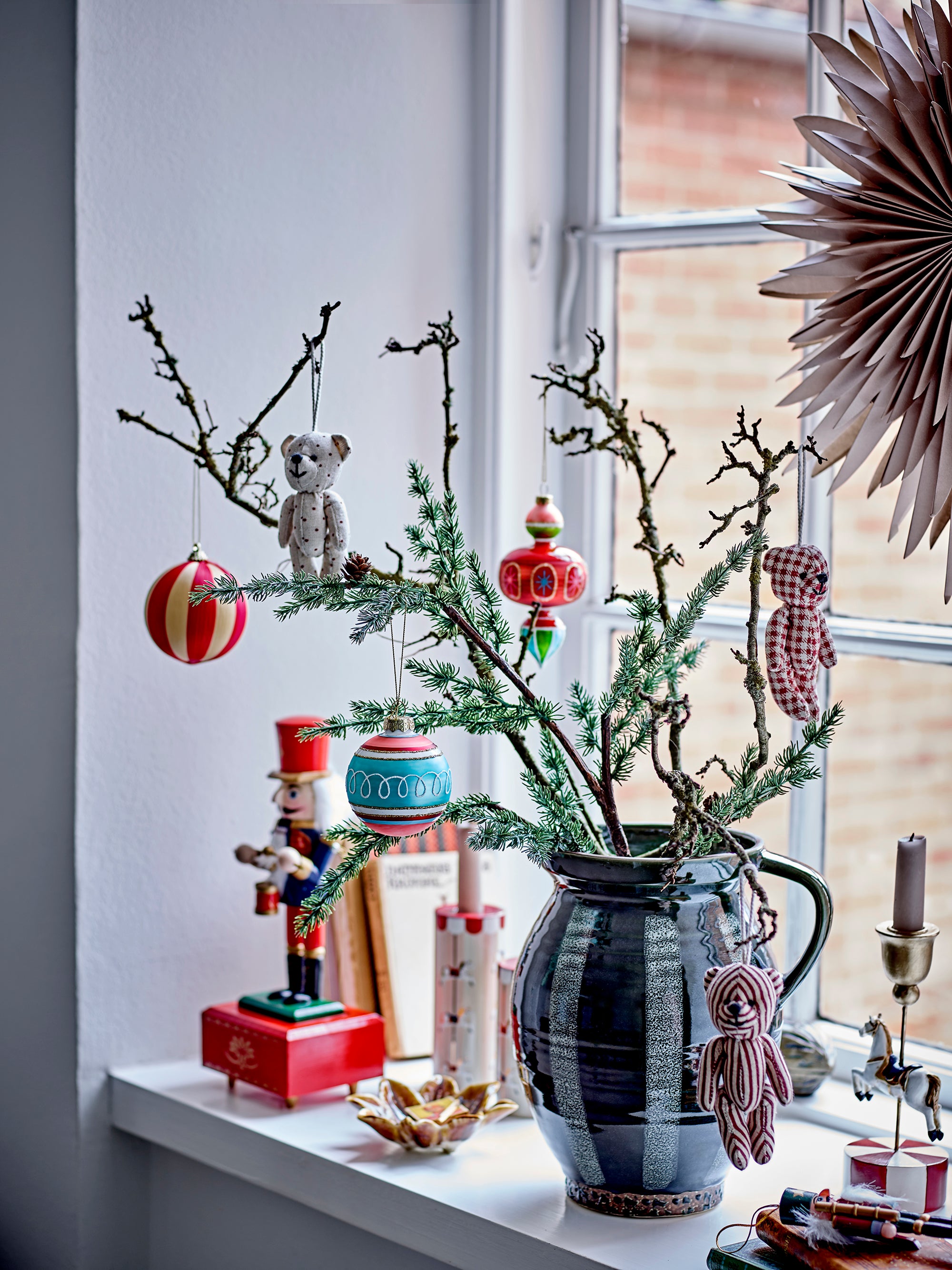 Bloomingville Kota Ornament, Multi, Glas