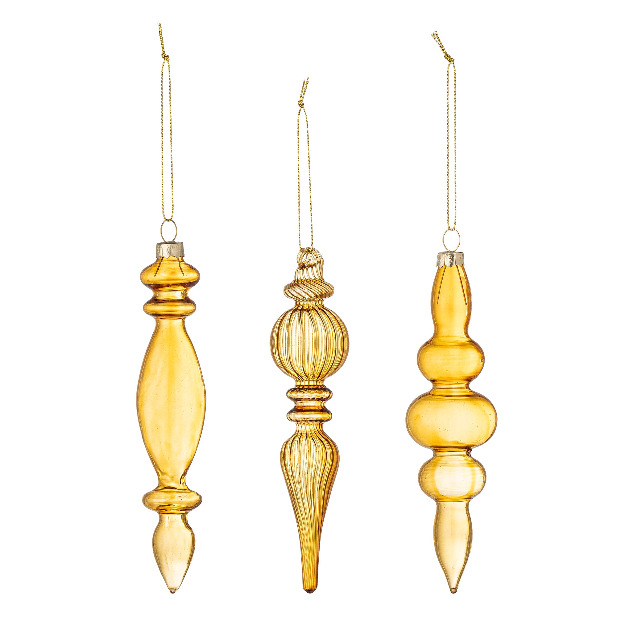 Bloomingville Auralia Ornament, Guld, Glas