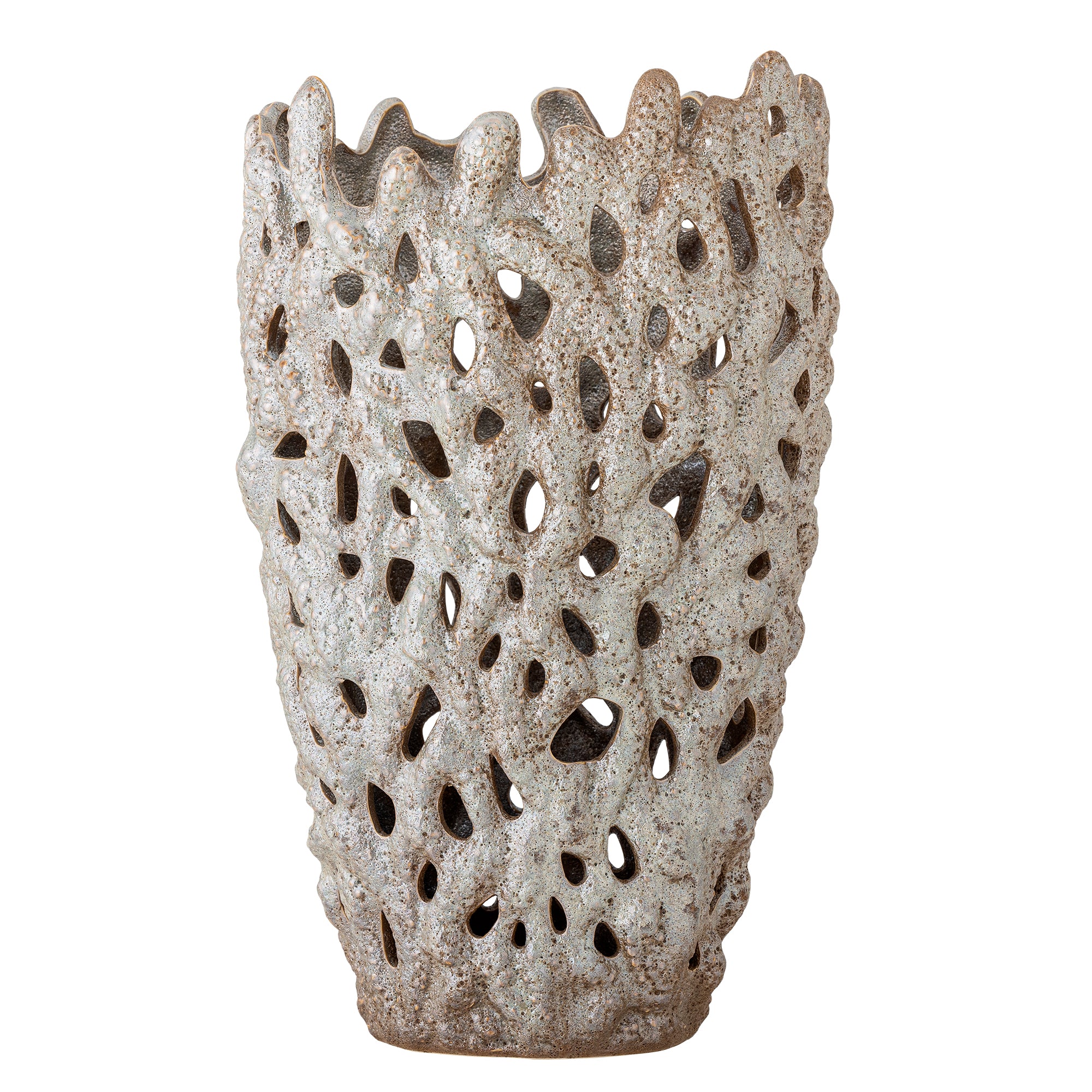 Bloomingville Eunice Deco Vas, Vit, Stengods