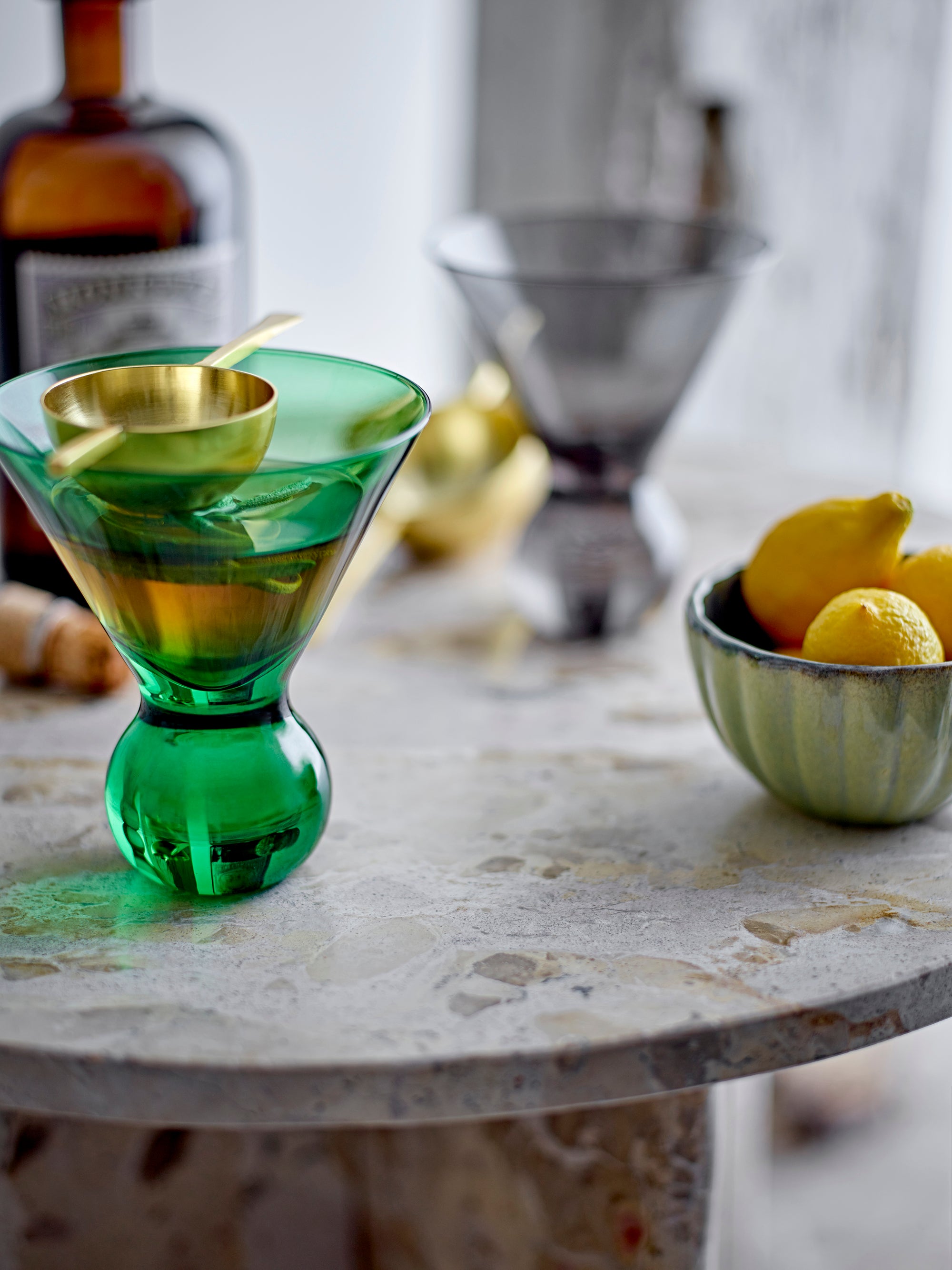 Bloomingville Corliss Cocktailglas, Grön, Glas