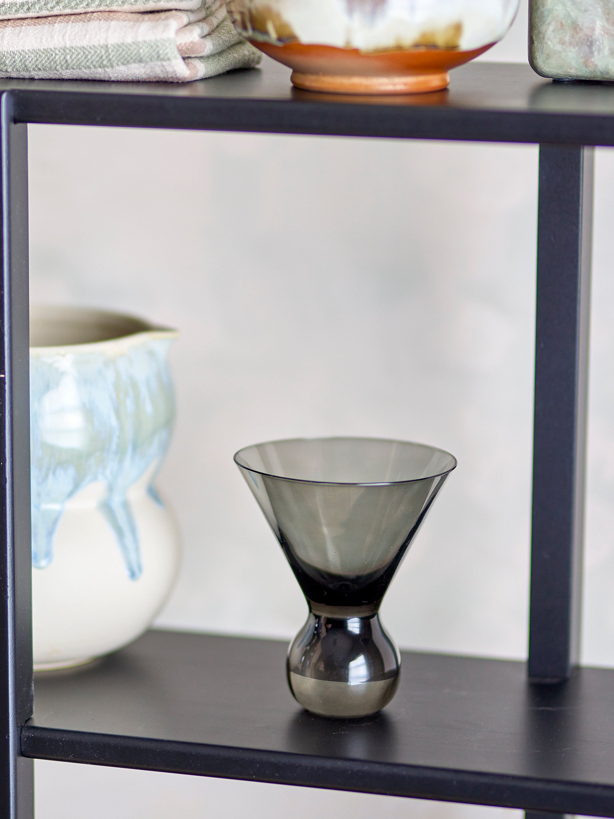 Bloomingville Corliss Cocktailglas, Grå, Glas