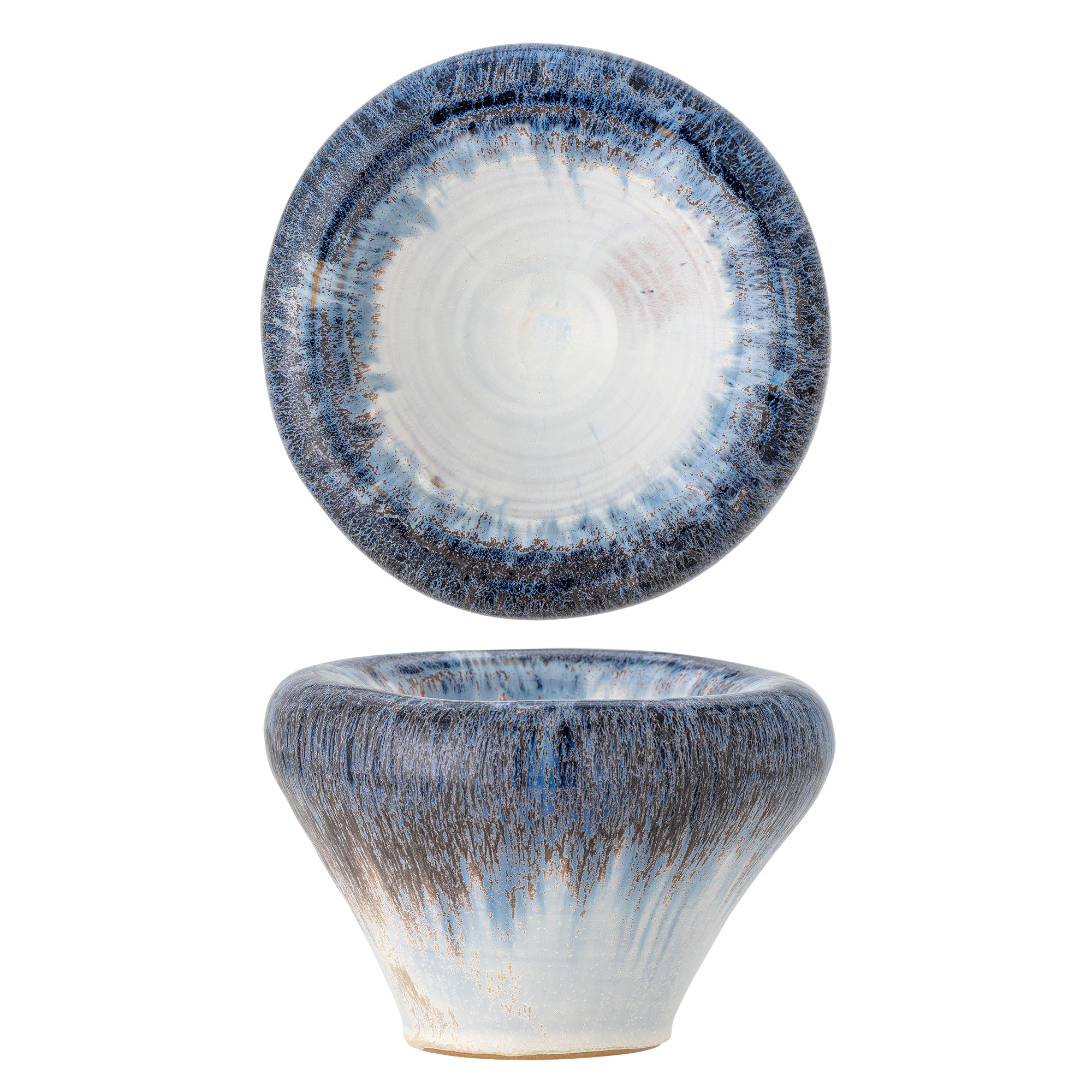 Bloomingville Finna Skål, Blå, Stengods