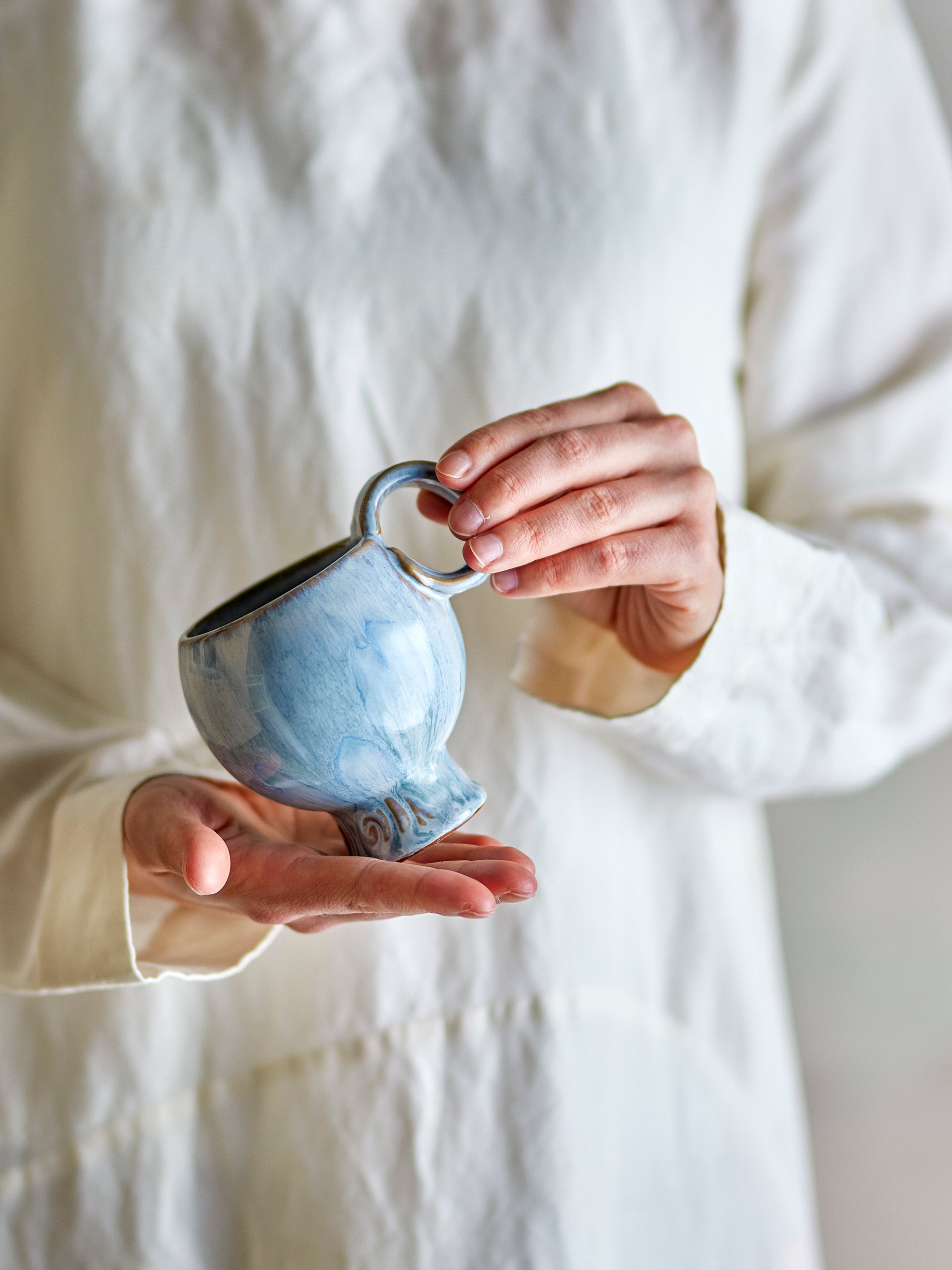 Bloomingville Avonlea Kopp, Blå, Stengods