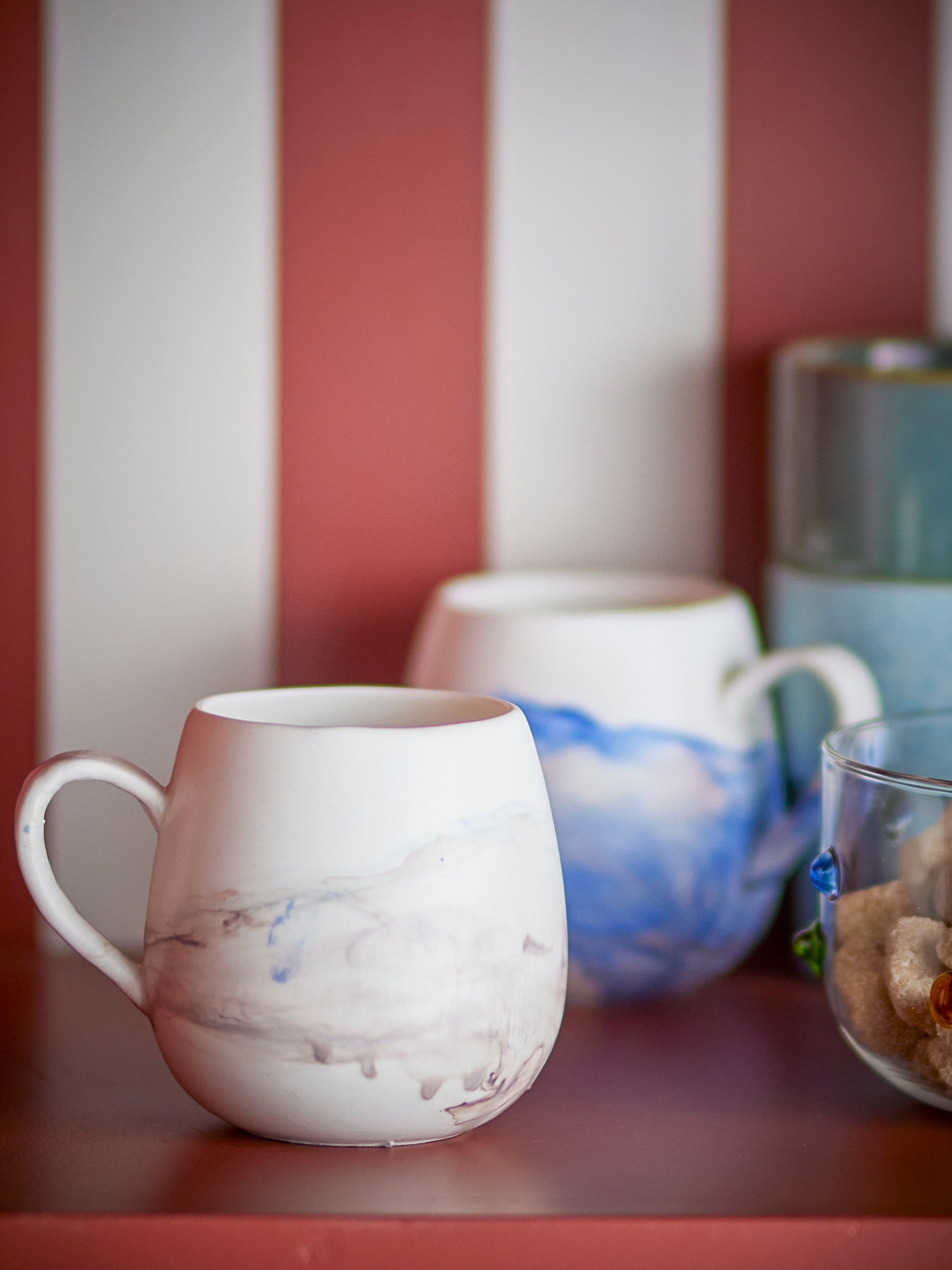 Bloomingville Lyre Bägare, Brun, Stengods