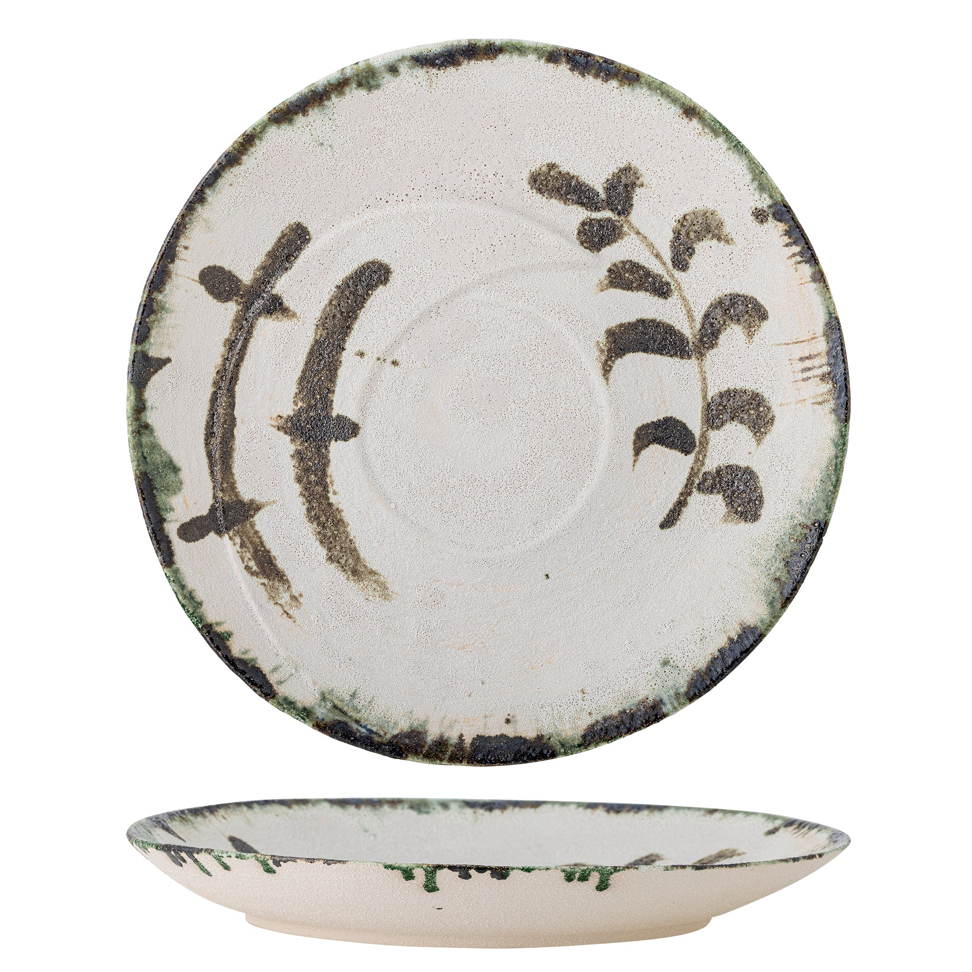 Bloomingville Hadyn Bricka, Vit, Stengods