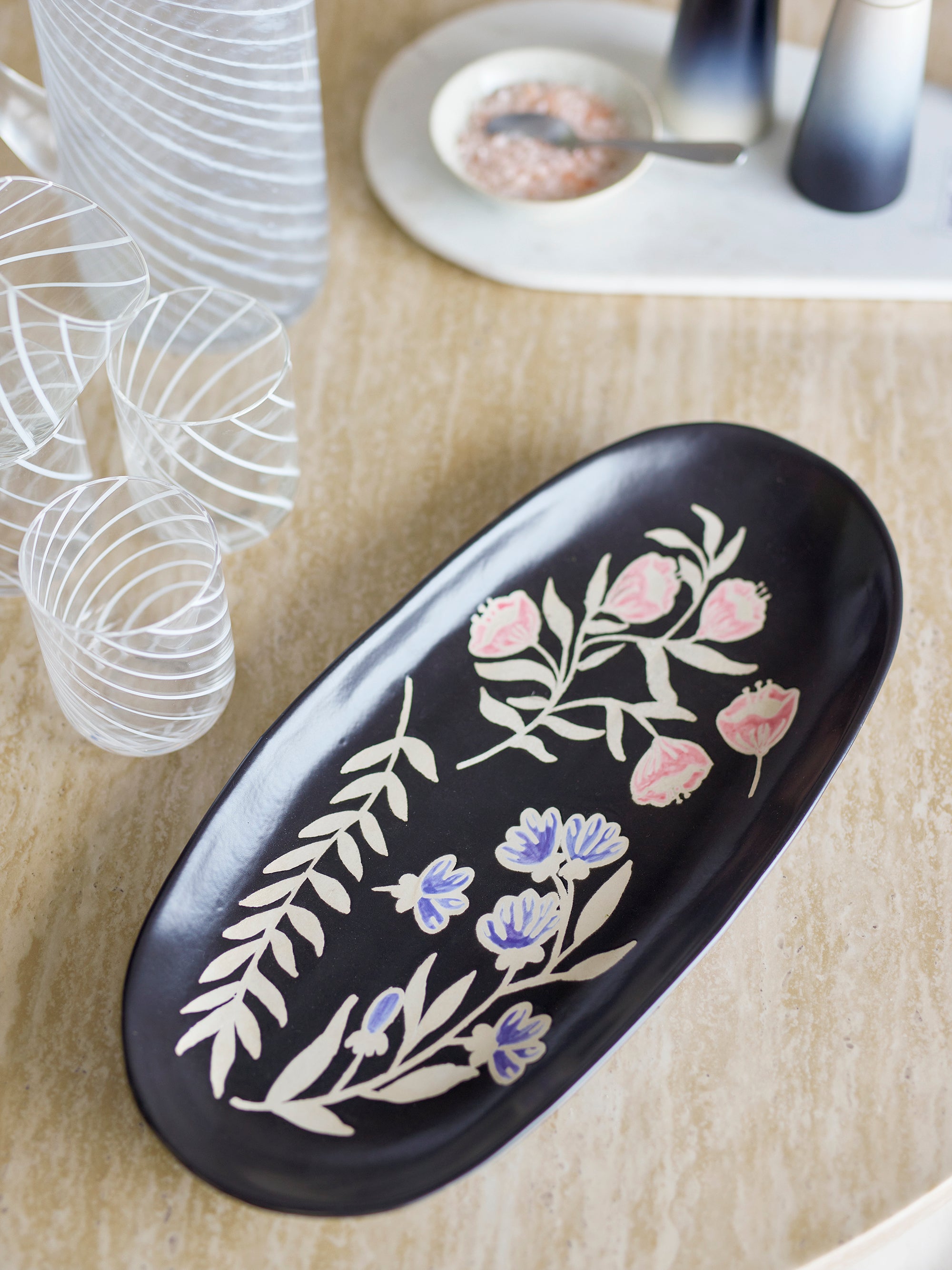 Bloomingville Amberly Serveringsbricka, Multi, Stengods