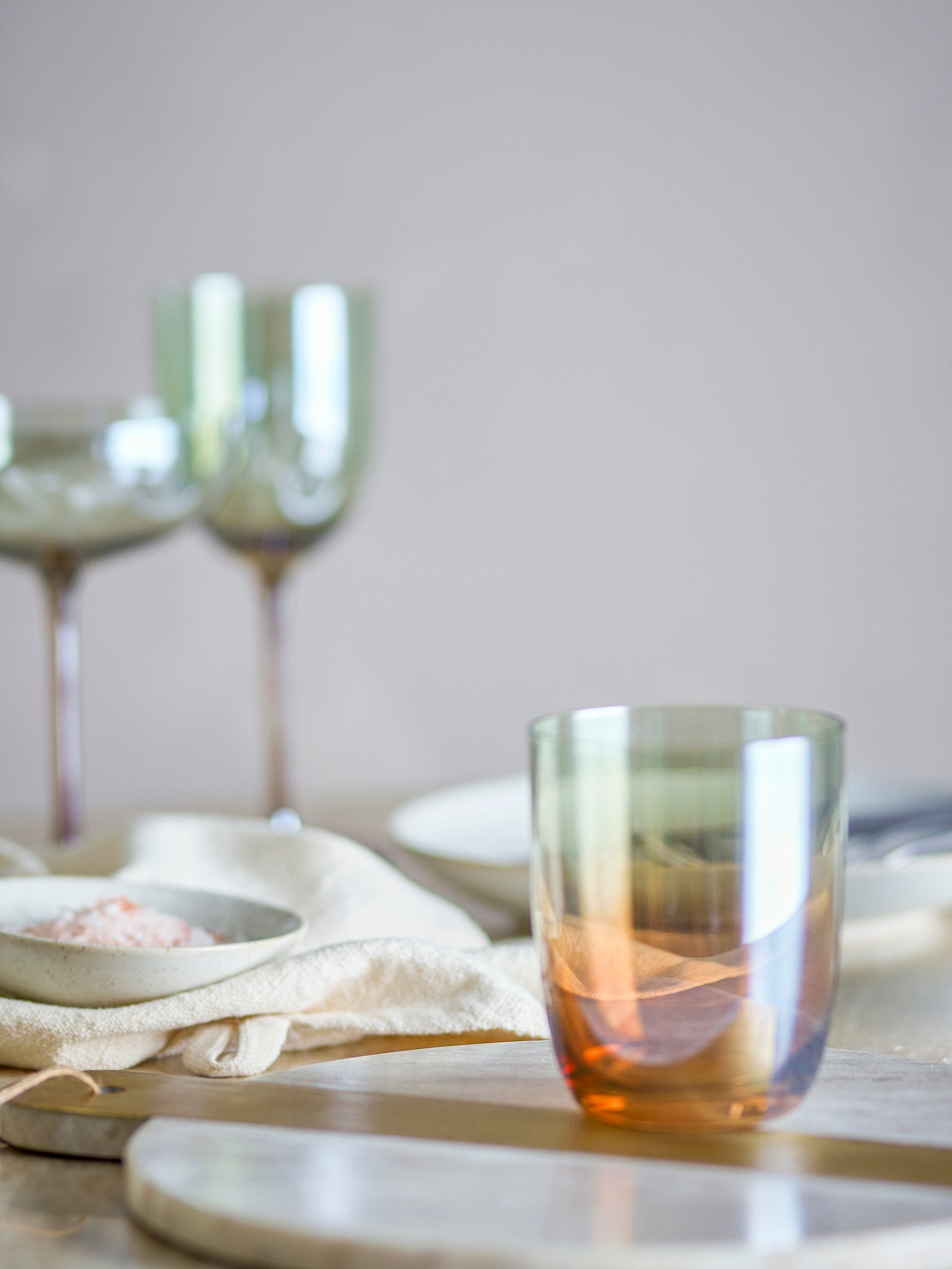 Bloomingville Aston Dricksglas, Brons, Glas