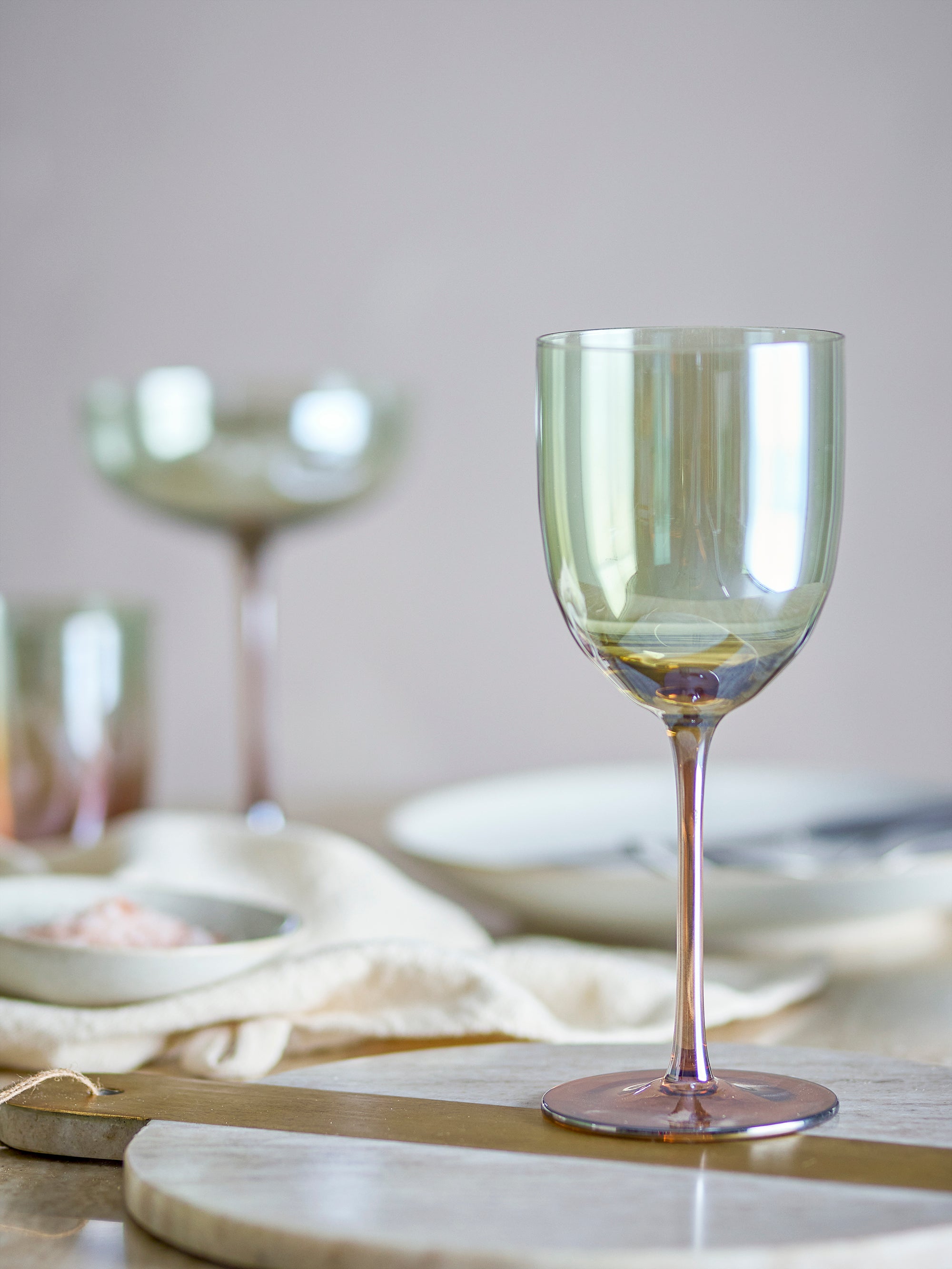 Bloomingville Aston Vinglas, Brons, Glas