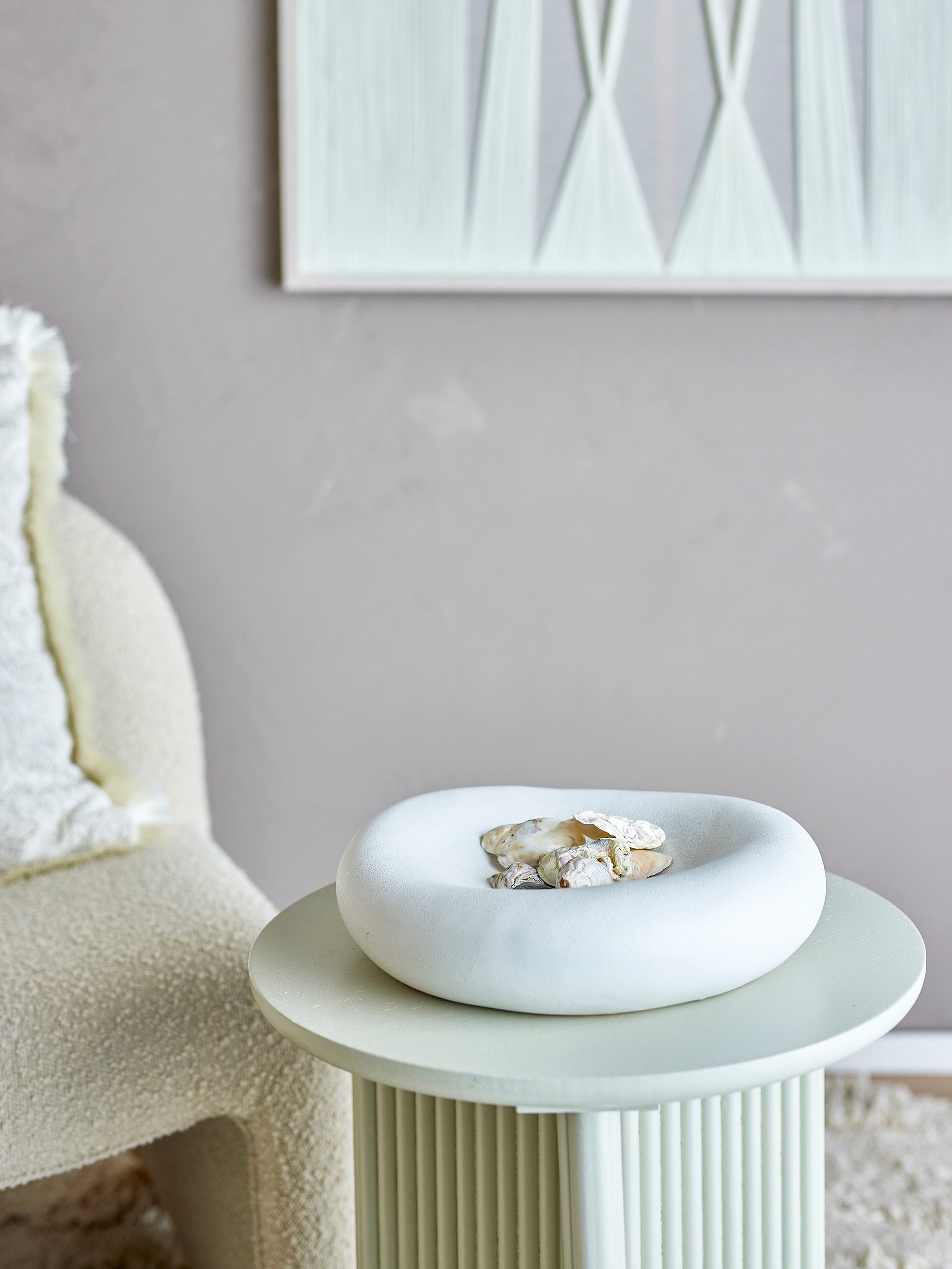 Bloomingville Audra Skål, Vit, Stengods