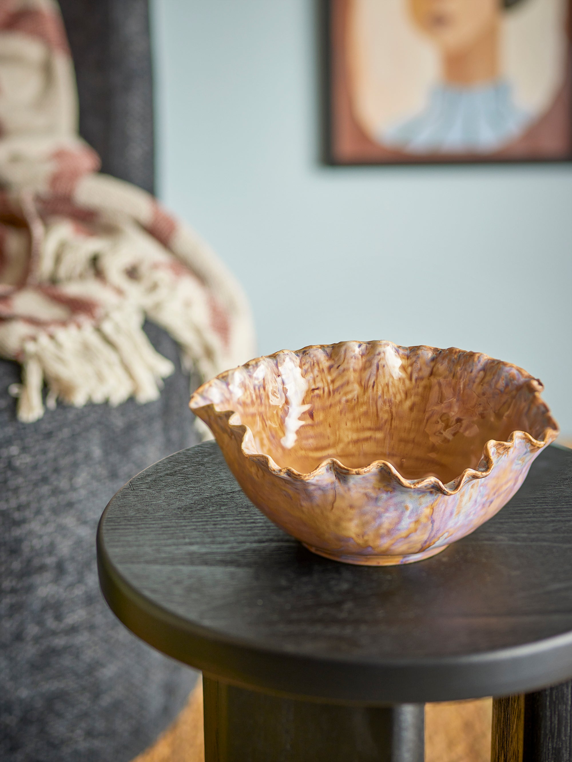 Bloomingville Nash Skål, Brun, Stengods