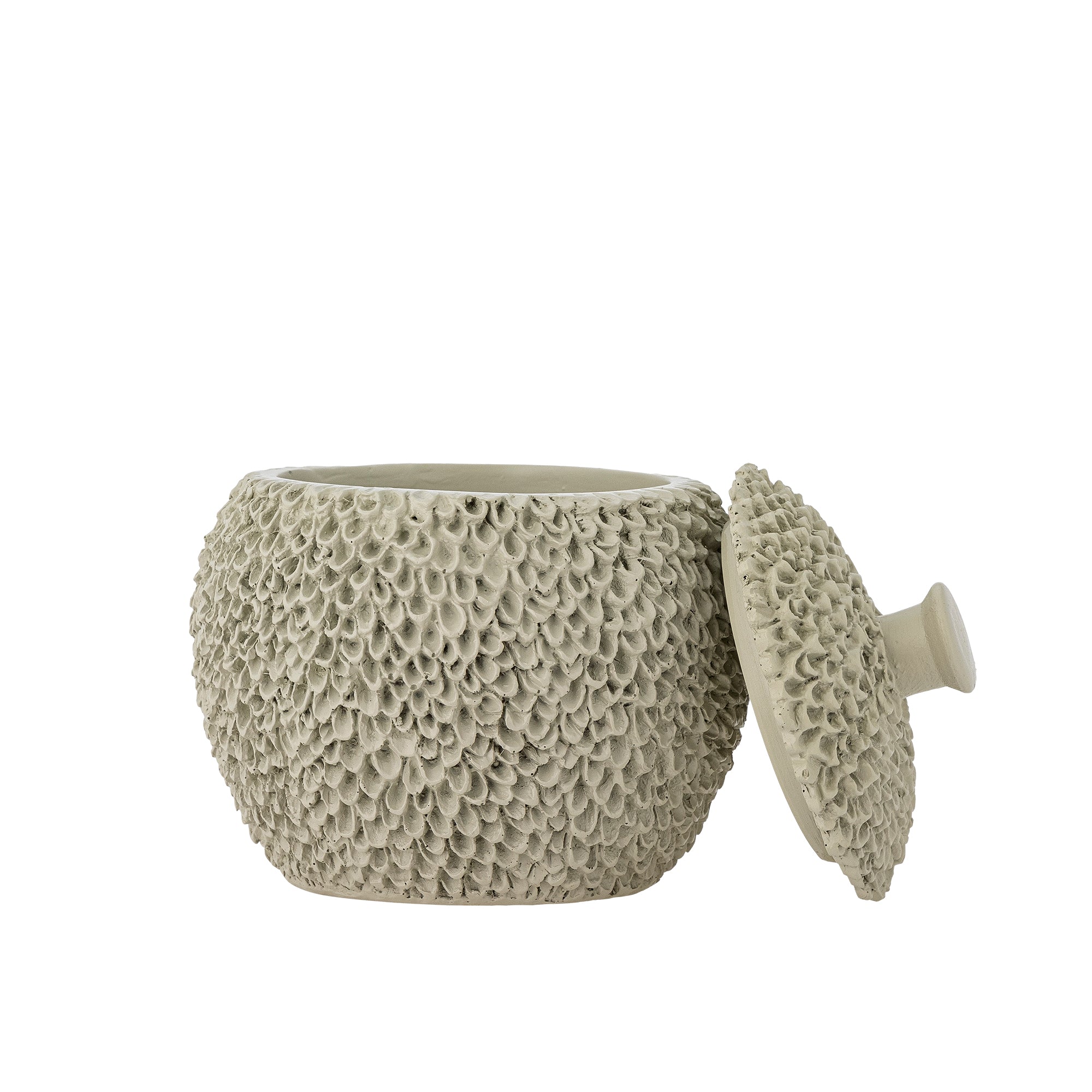 Bloomingville Briar Burk med Lock, Grå, Polyresin