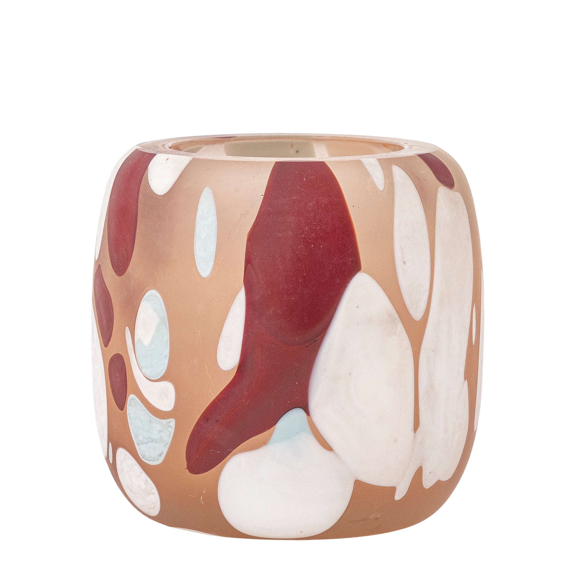 Bloomingville Karan Värmeljushållare, Rosa, Återvunnet Glas