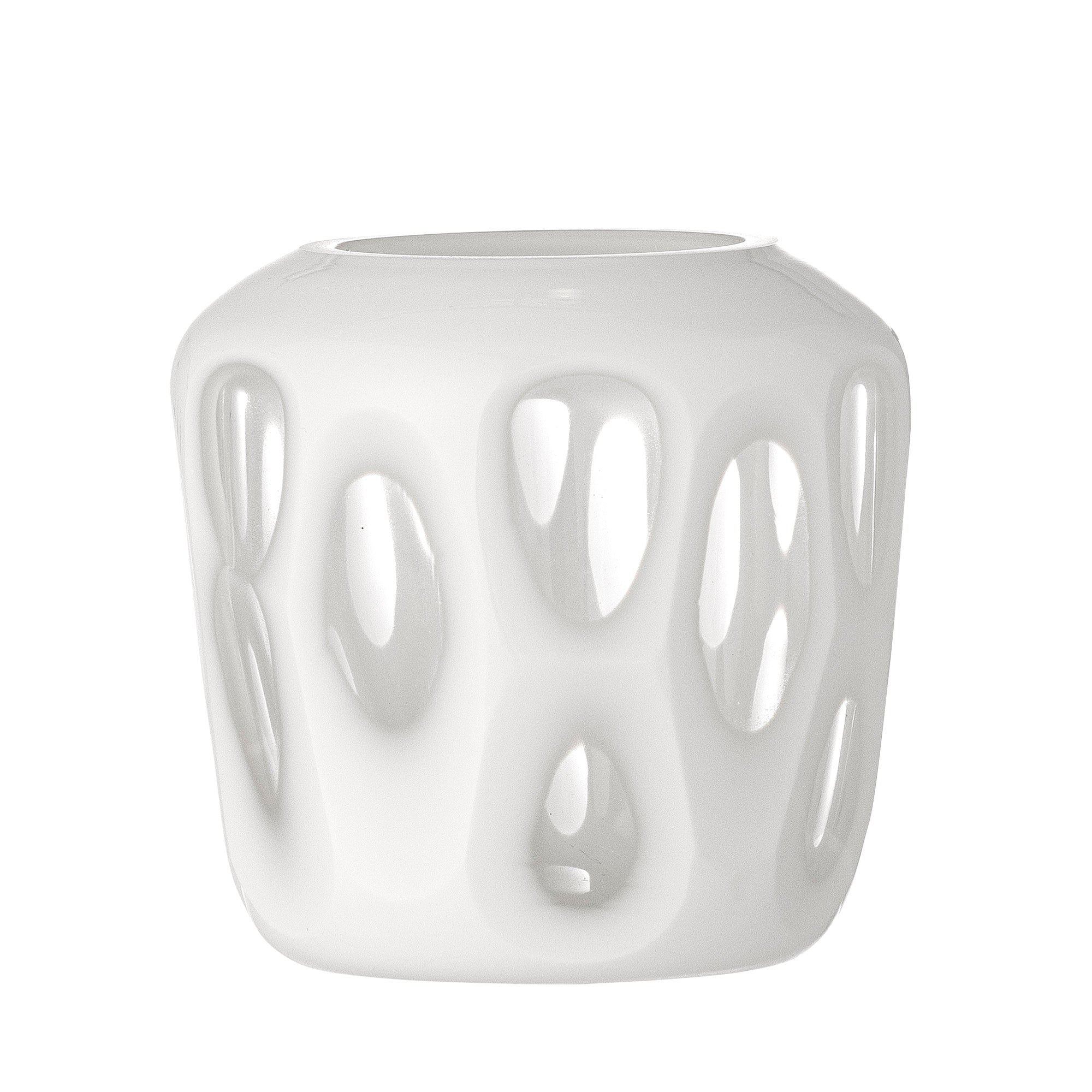 Bloomingville Rohan Votiv, Vit, Återvunnet Glas