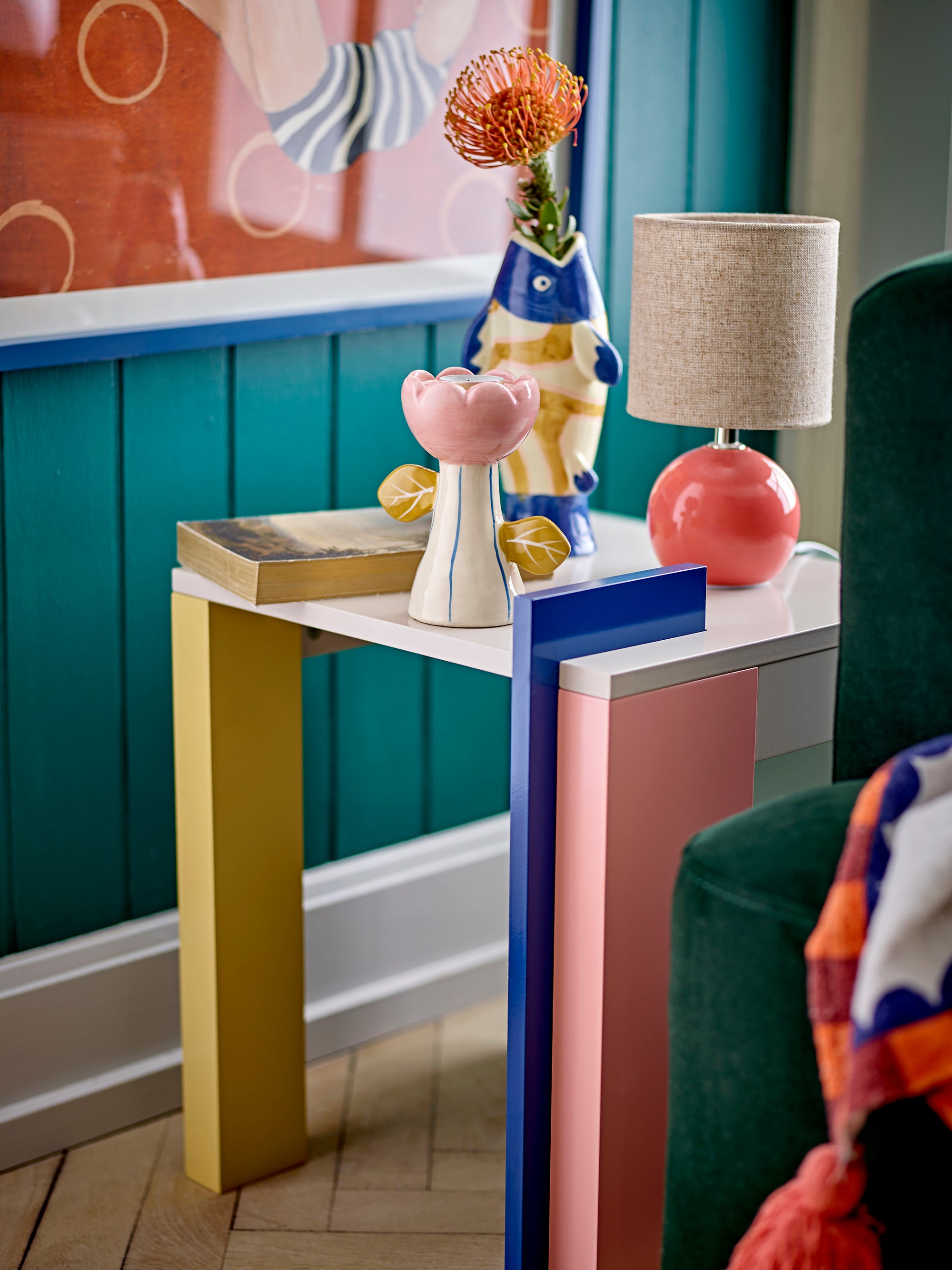 Bloomingville Irving Vas, Blå, Stengods