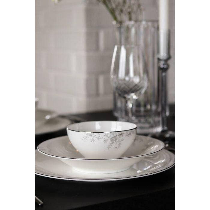 royal porcelain Angelina Platinum Dessertskål 13 cm Vit