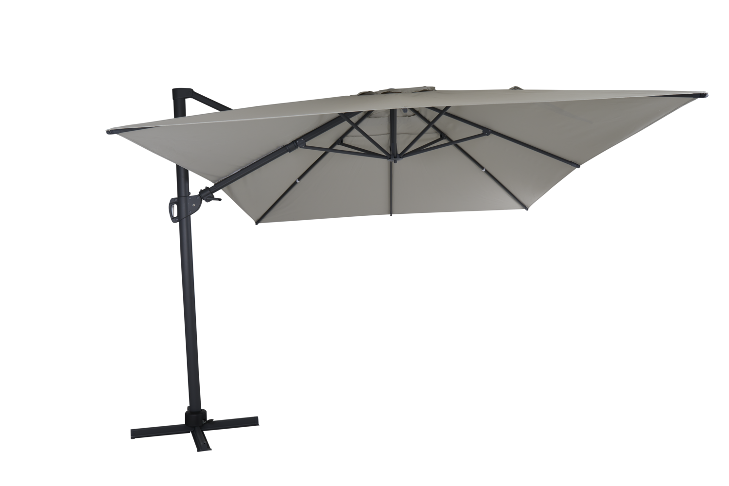 Brafab Varallo frihängande parasoll Antracit/khaki