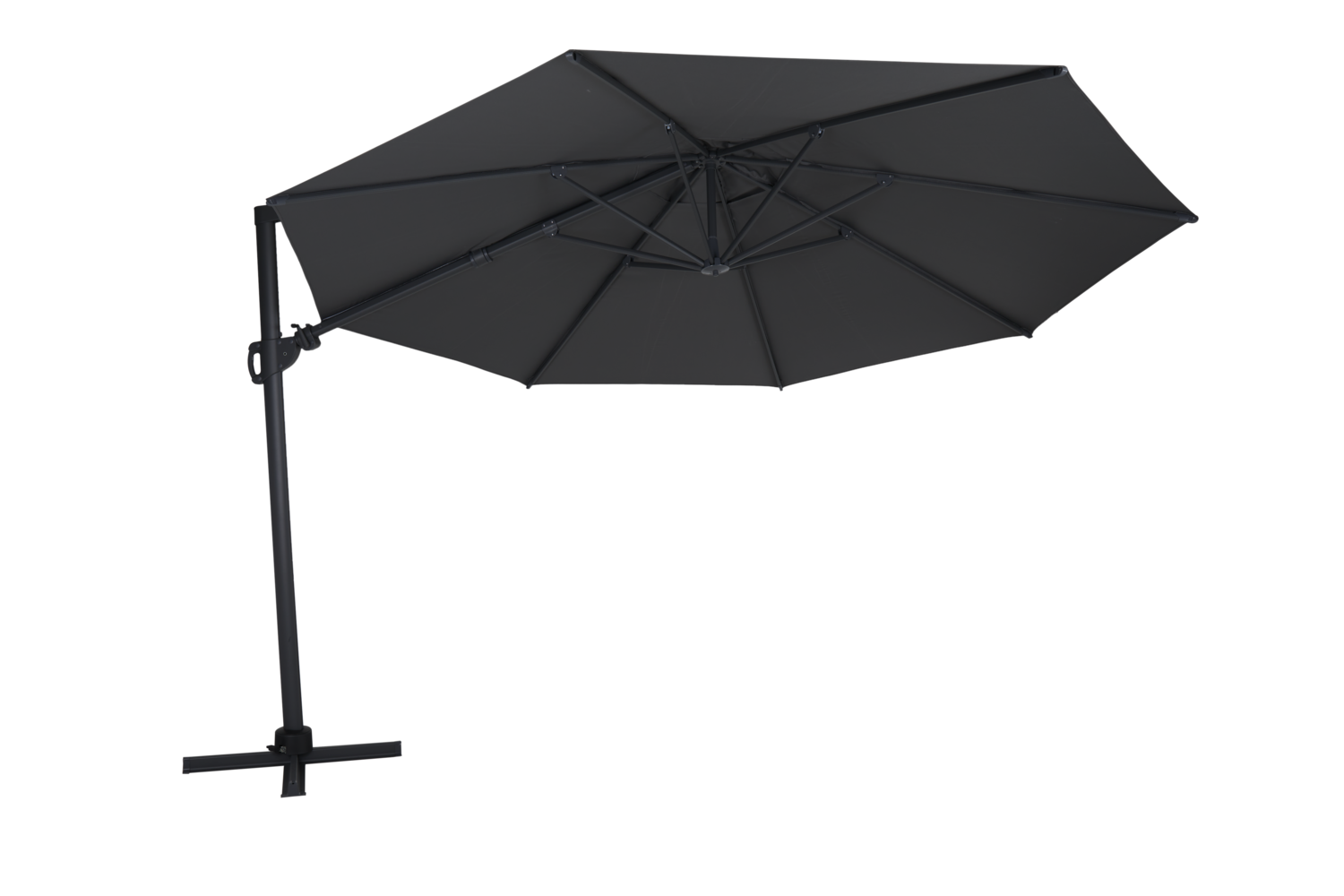 Brafab Varallo frihängande parasoll Antracit/grå 3,75 M