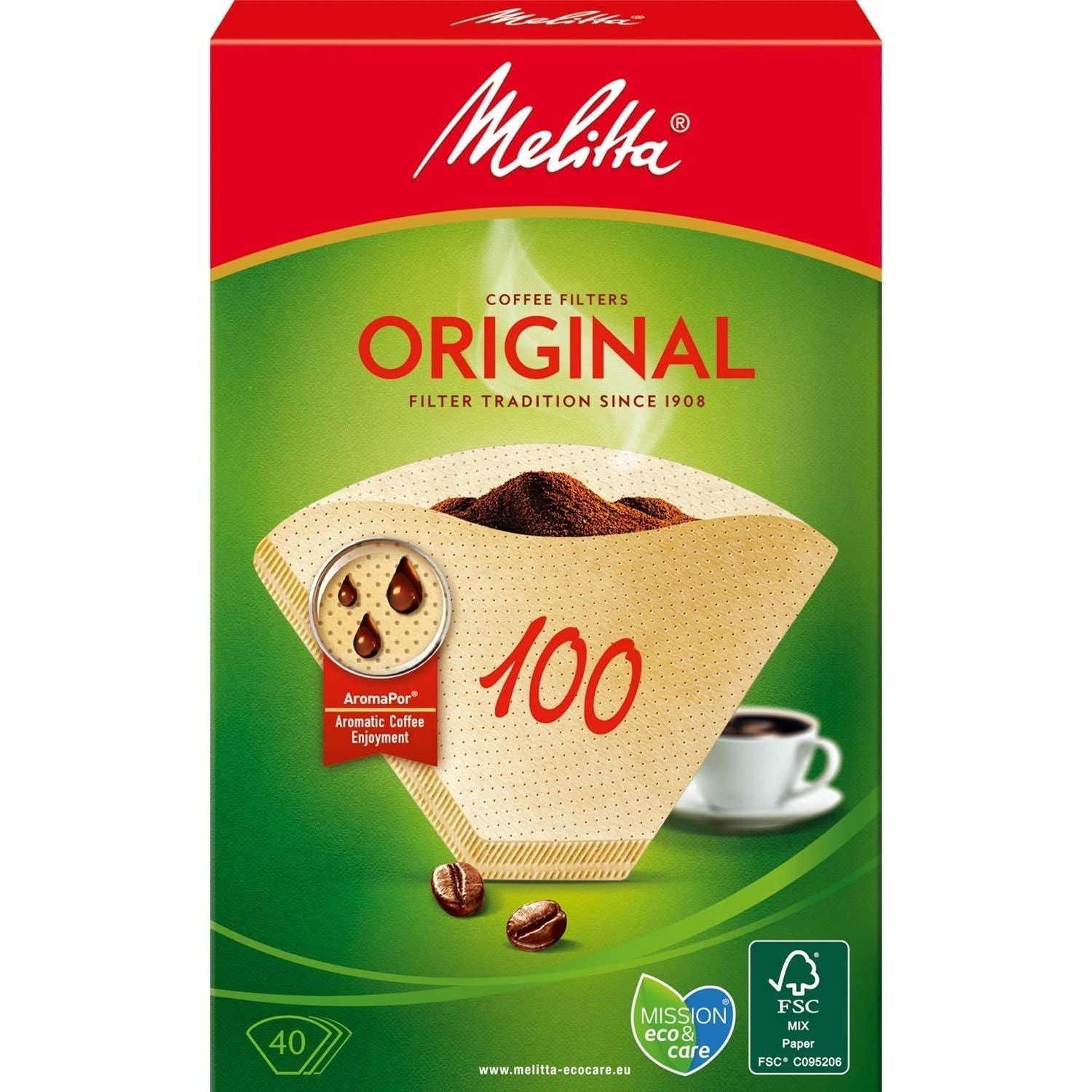 Melitta Kaffefilter 100 40pack 9st DFP