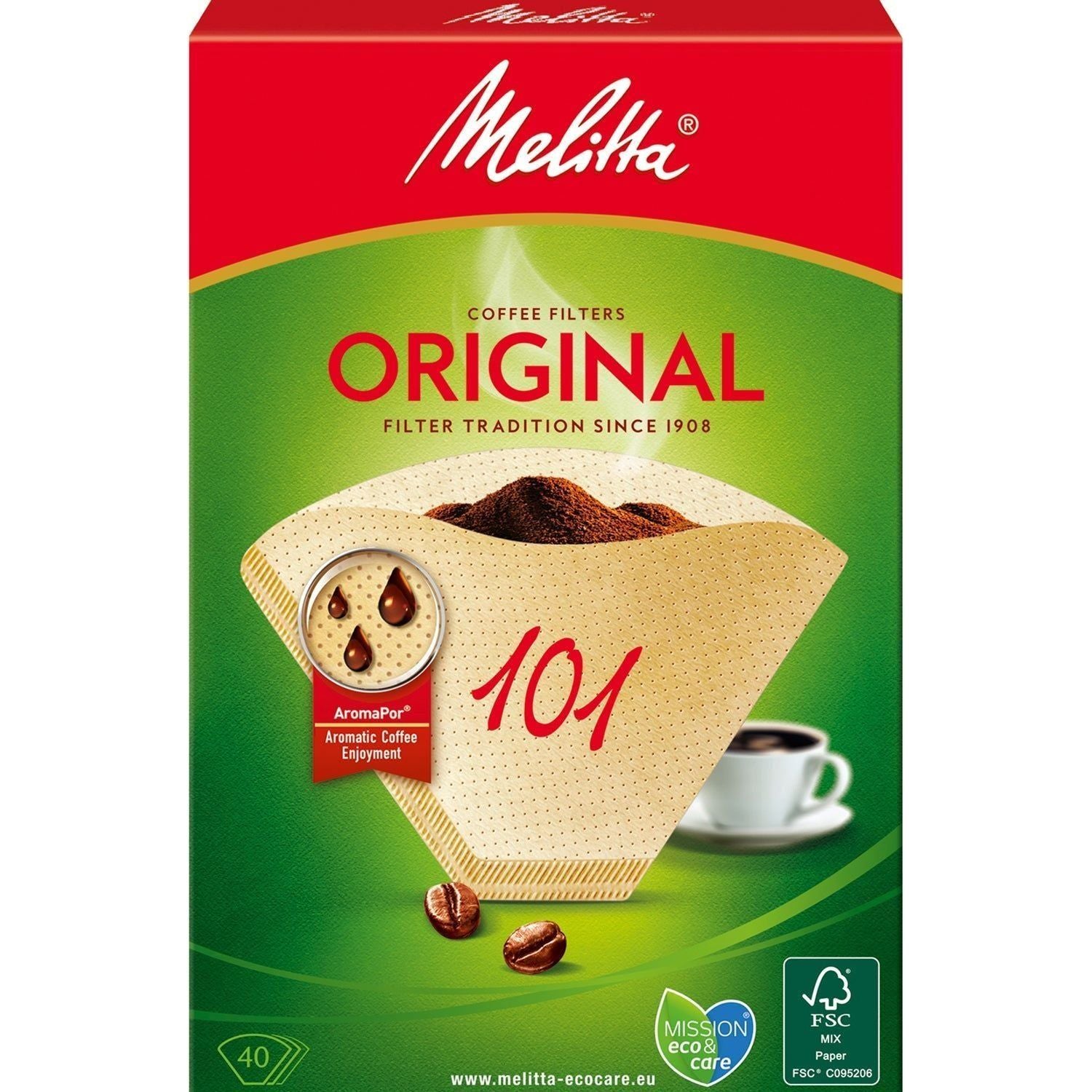 Melitta Kaffefilter 101 40pack (Obs 9st DFP)