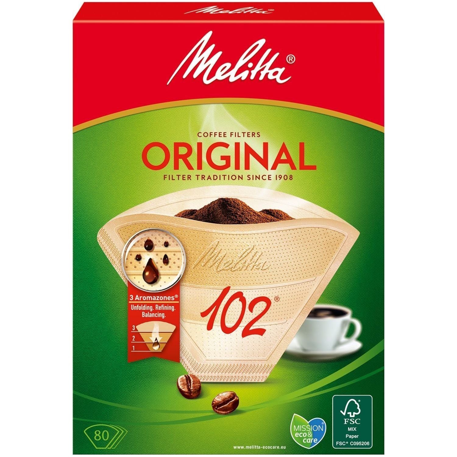 Melitta Kaffefilter 102 80pack (Obs 9st DFP)