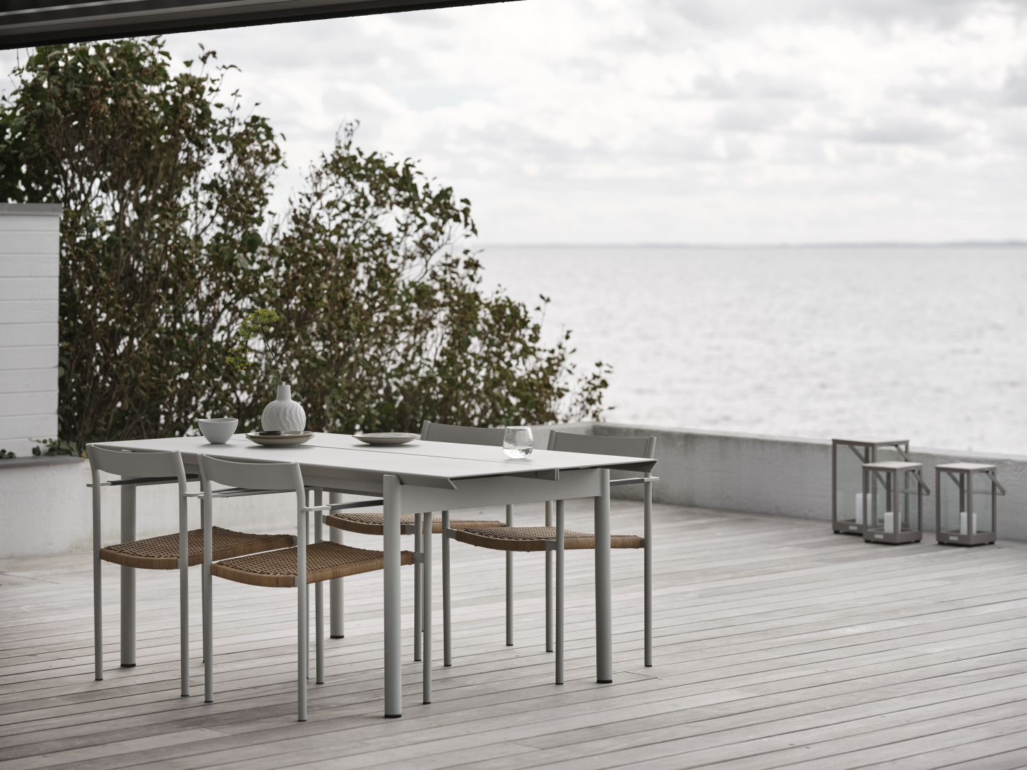 Brafab DK matstol Light Grey/Natur