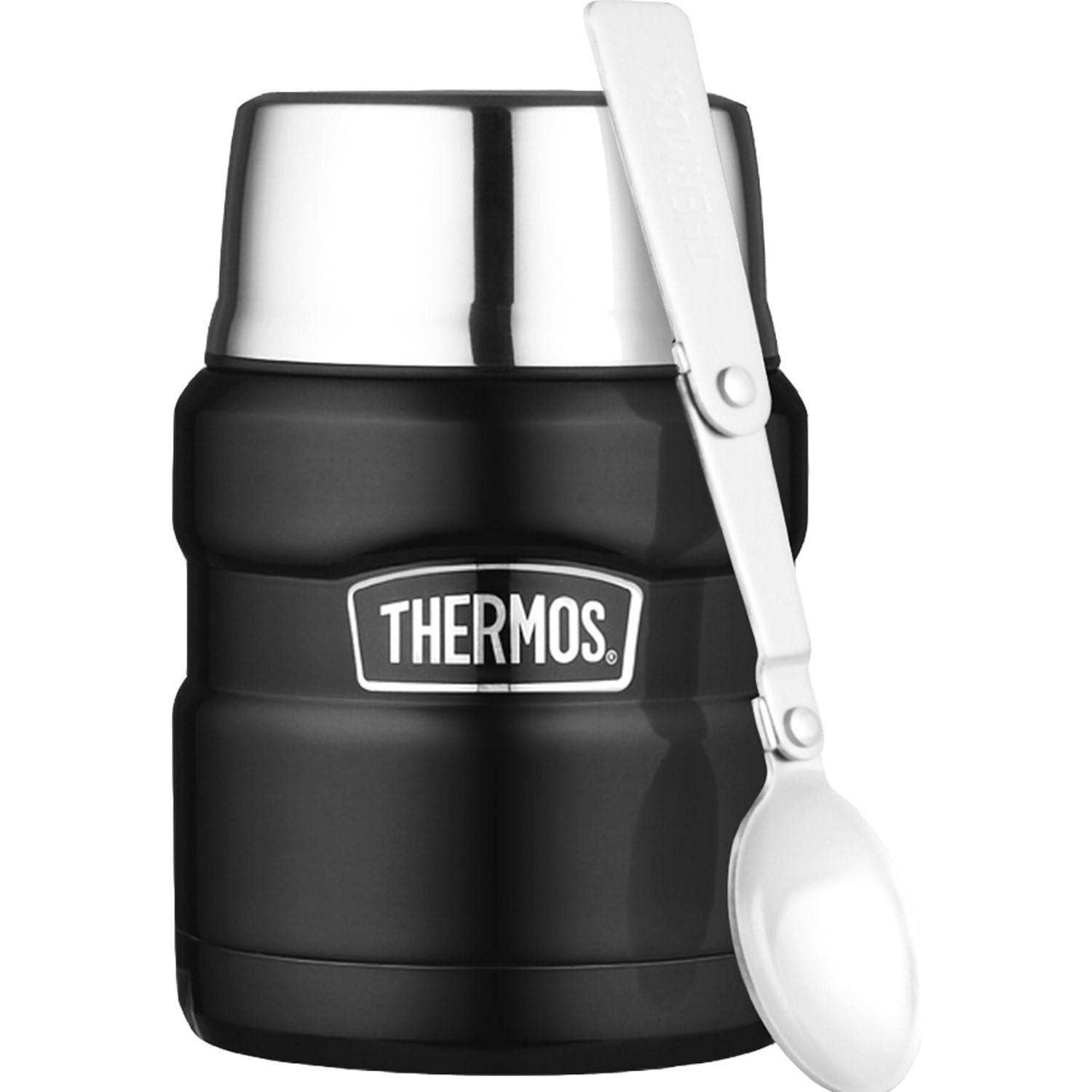 Thermos Stålmattermos King 0,5L mattsvart