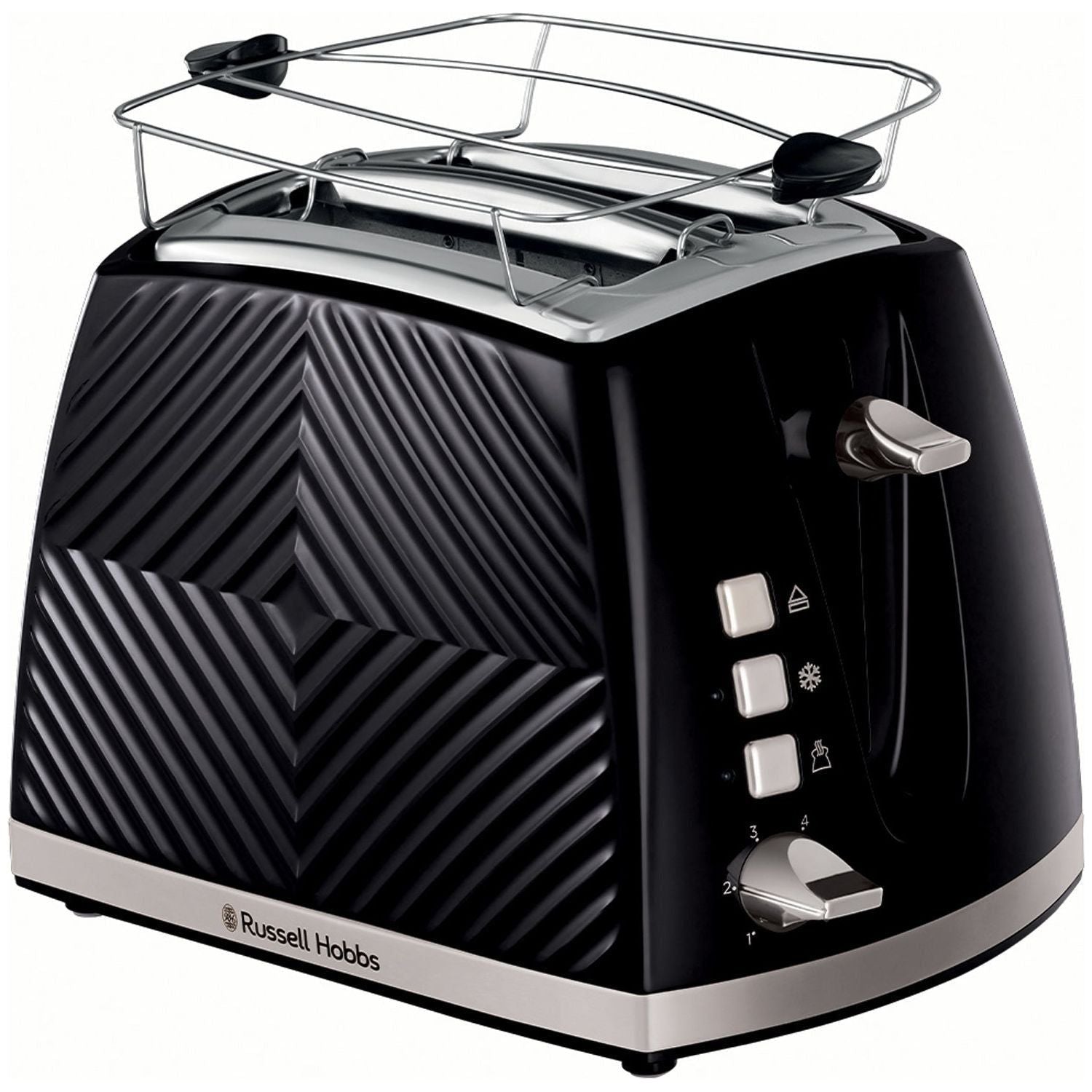 Russell Hobbs Brödrost Svart Groove 2S Toast 26390-56