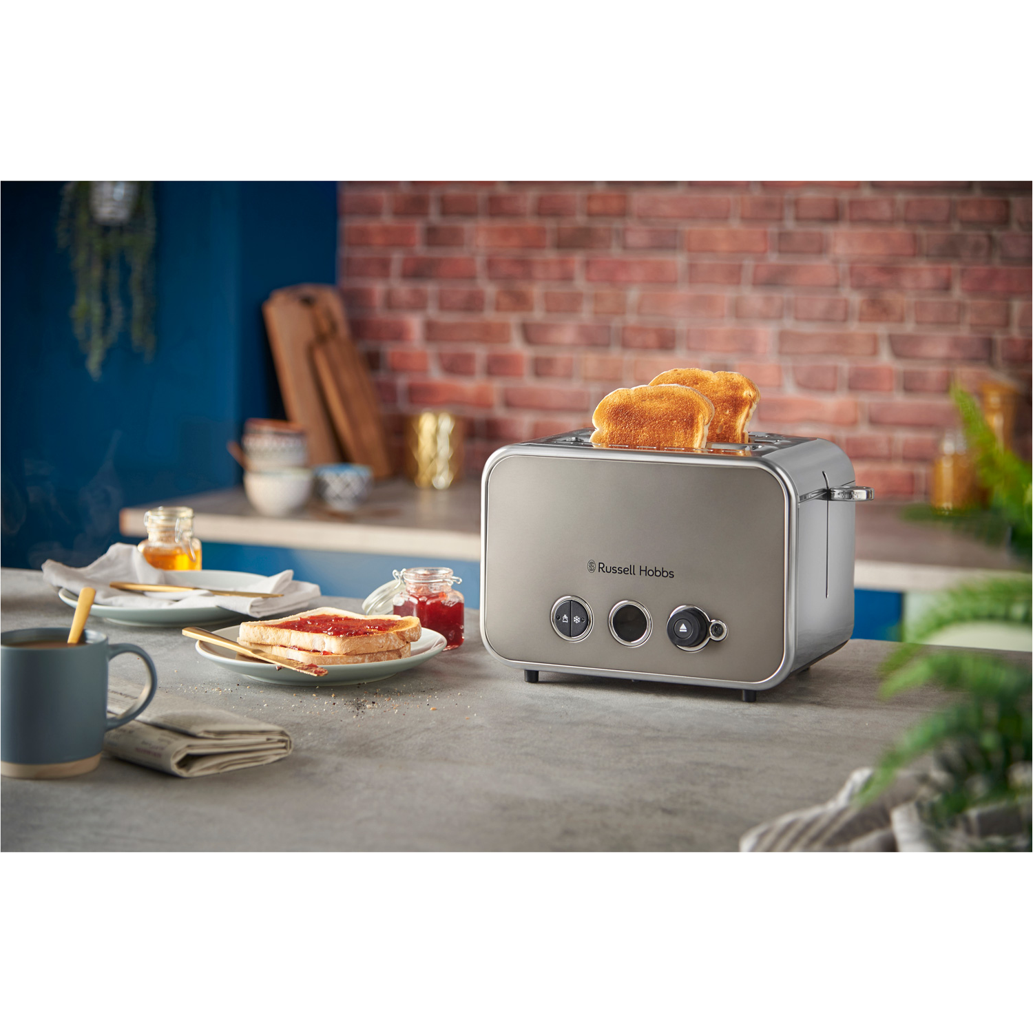 Russell Hobbs Brödrost Distinctions 2S Toaster Titanium 26432-56