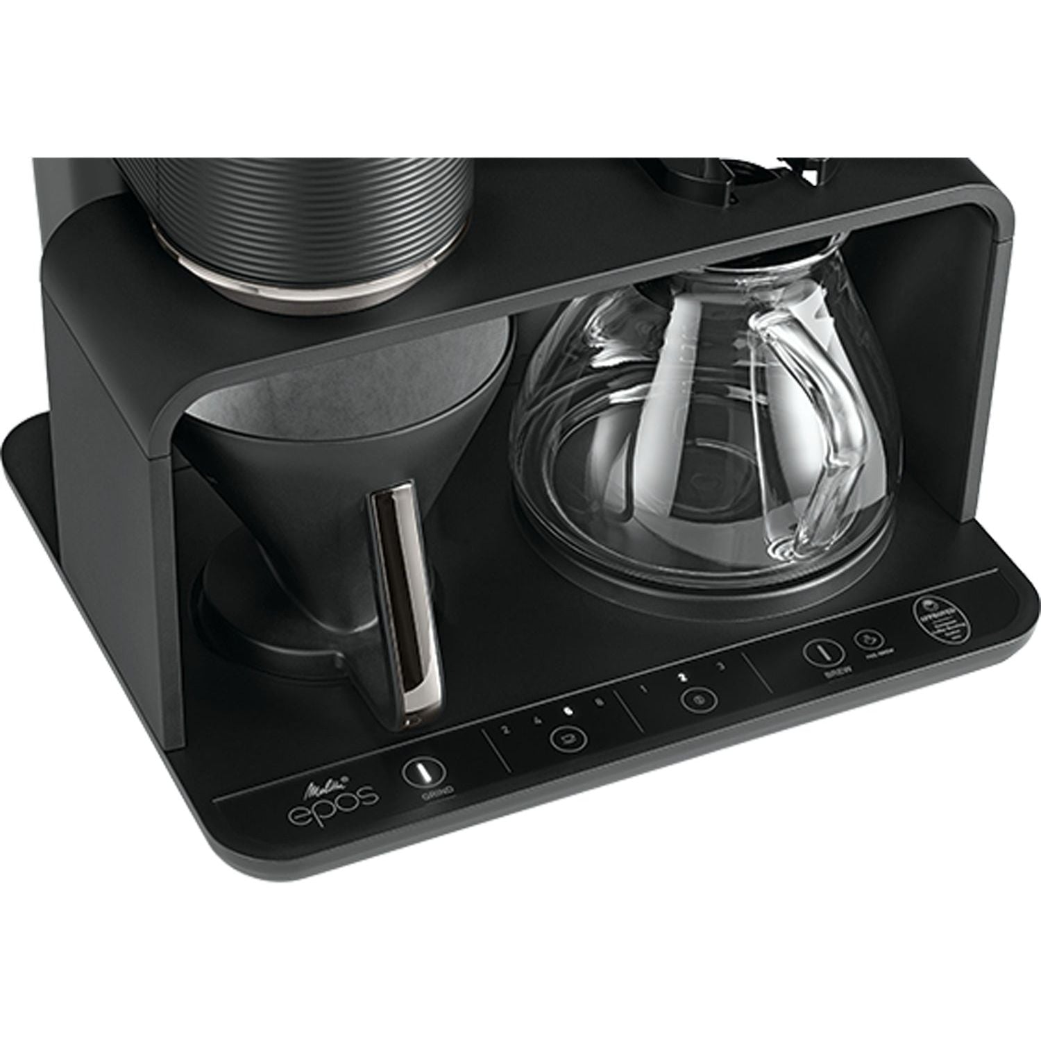 Melitta Kaffebryggare EPOS Black/CHROME