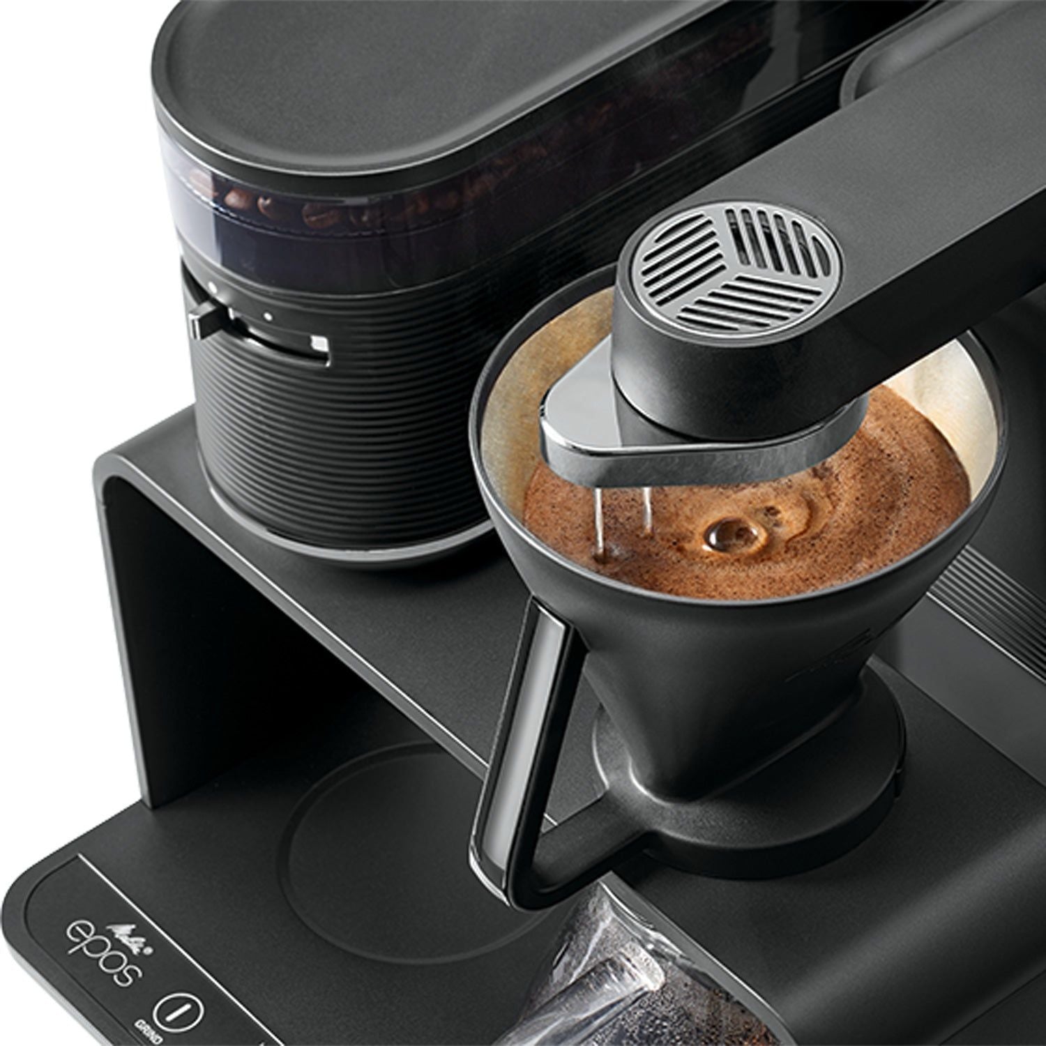 Melitta Kaffebryggare EPOS Black/CHROME