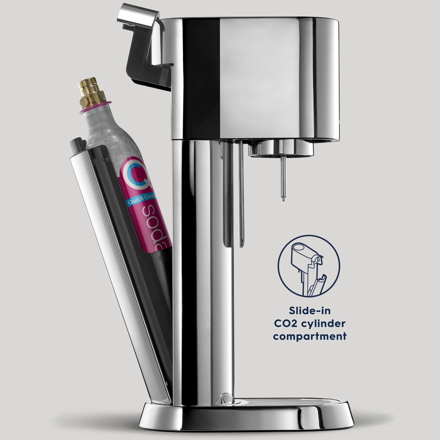 SodaStream Kolsyremaskin ensō™ Rostfri Quick Connect