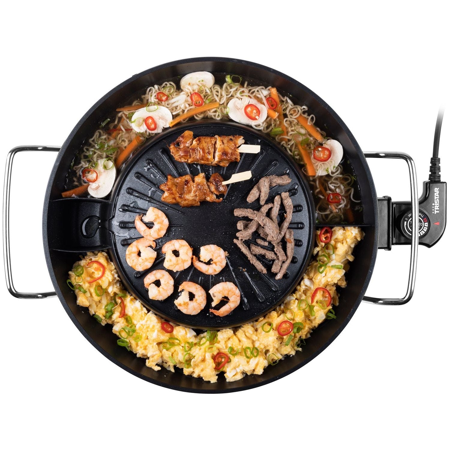 Tristar Koreansk grill PZ-9131 Elektrisk Hot Pot Ø 24 cm 1800W 3l