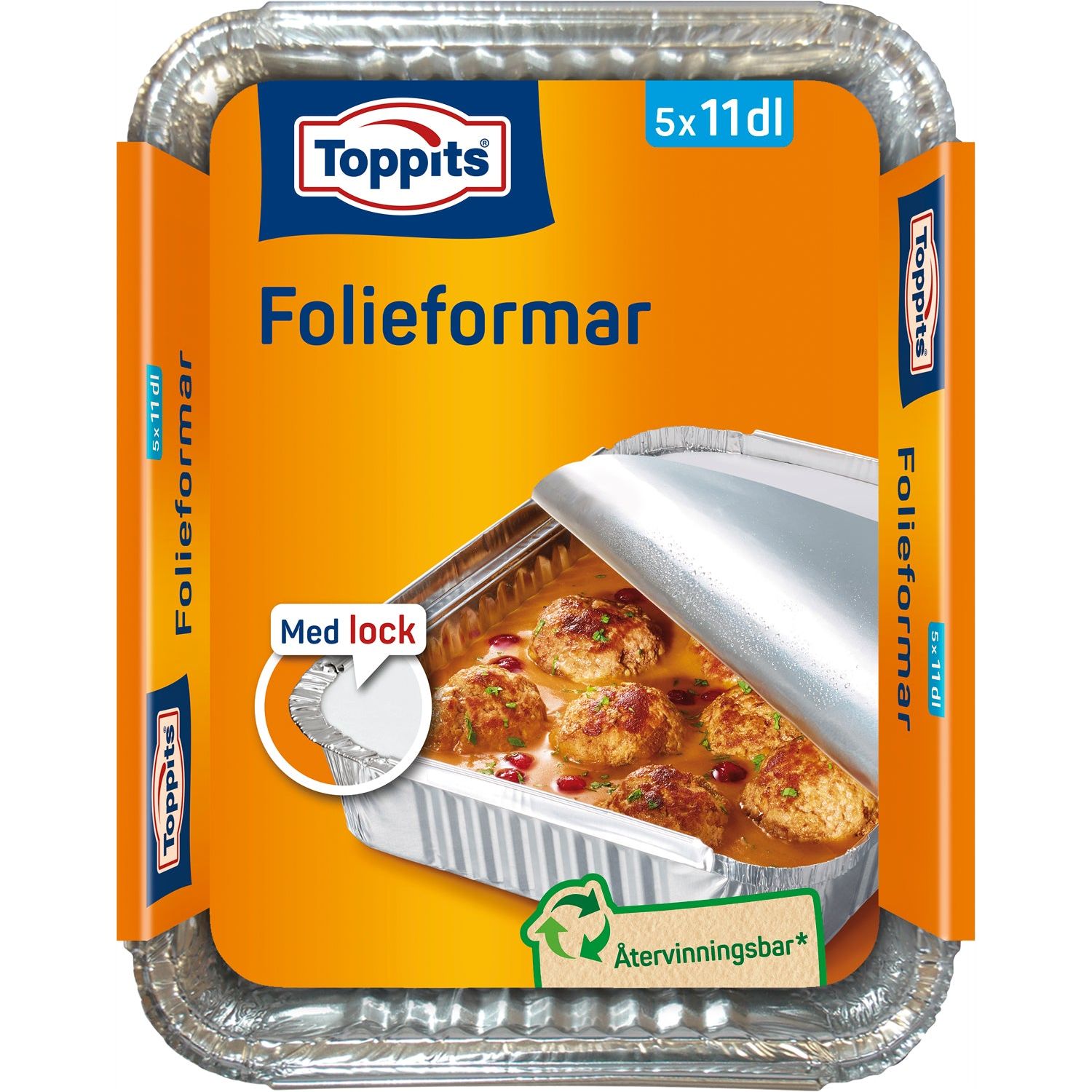 Toppits Folieformar med Lock 11dl 14stDFP