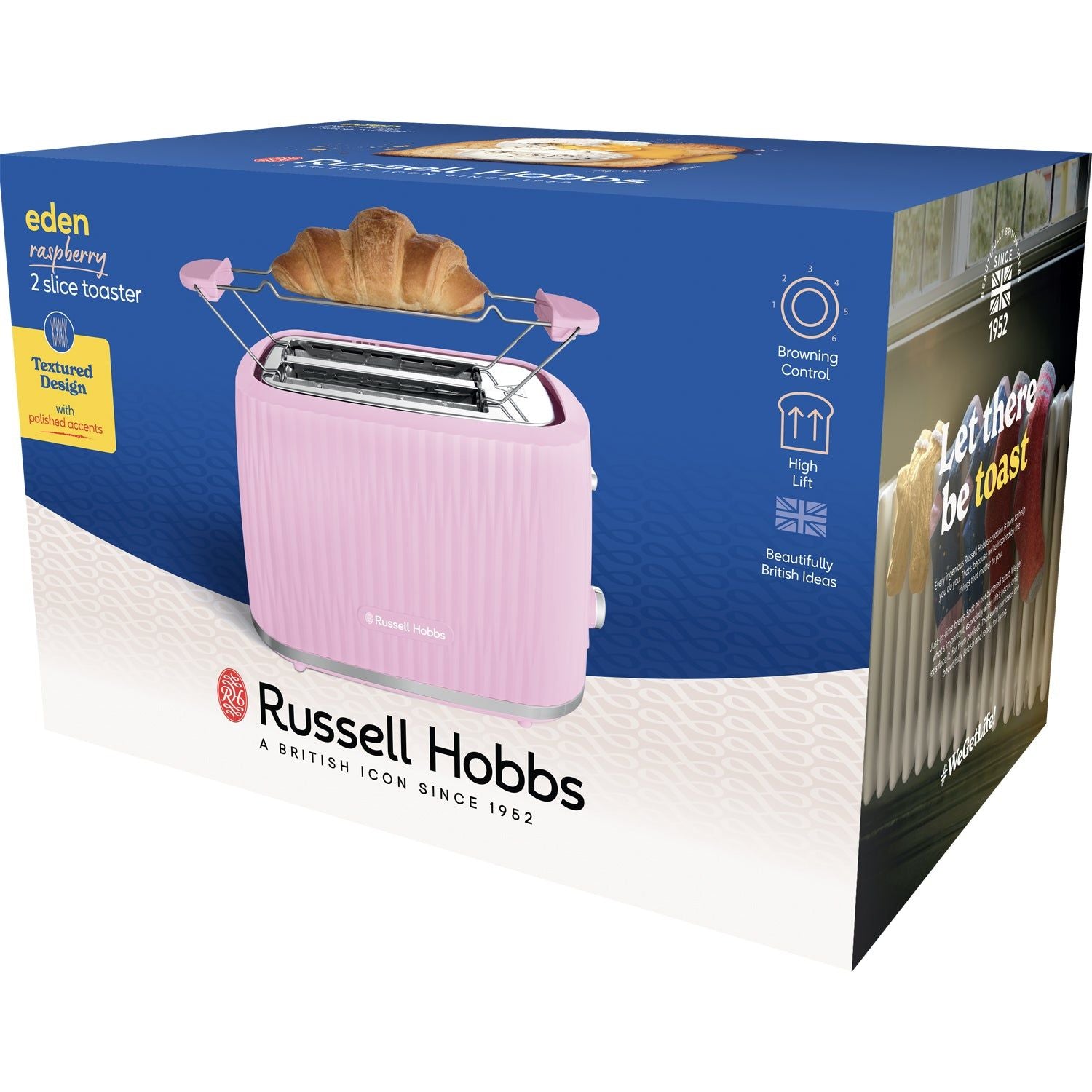 Russell Hobbs Brödrost 27372-56 Eden 2S Toaster Raspberry