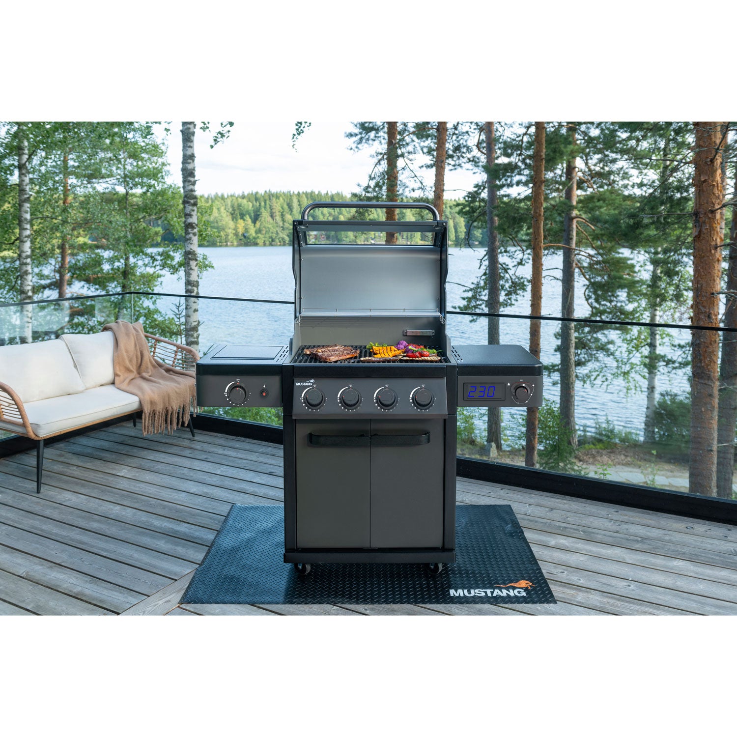 Mustang Gasolgrill Charleston 4+1