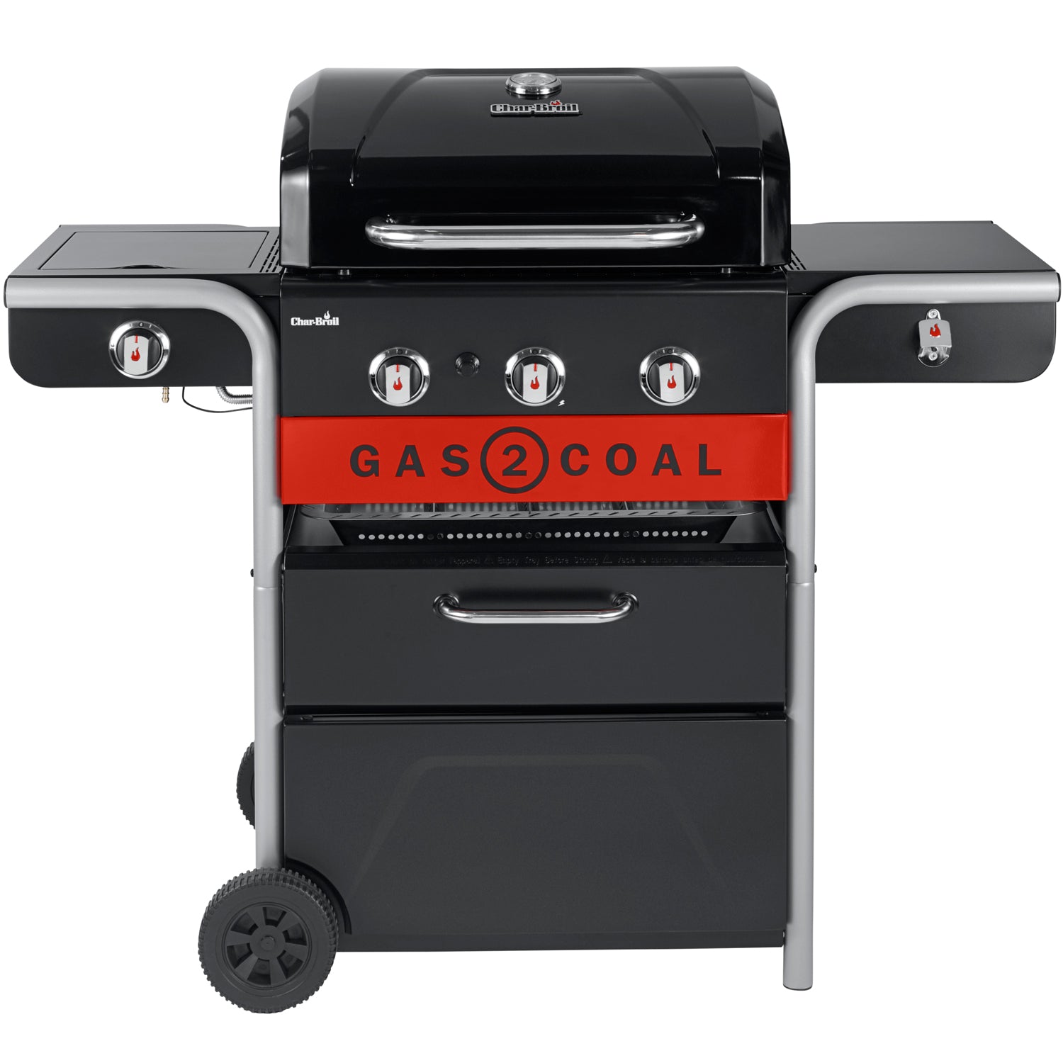 Char-Broil Hybridgrill Gas2Coal 2.0 3+1 Brännare 140925
