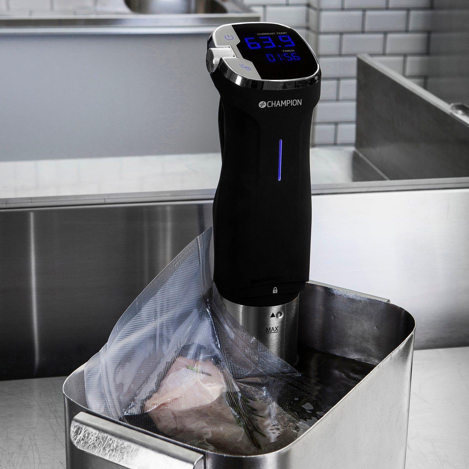 Champion Sous Vide Precision IPX7 800W SV310 Rostfri/Svart