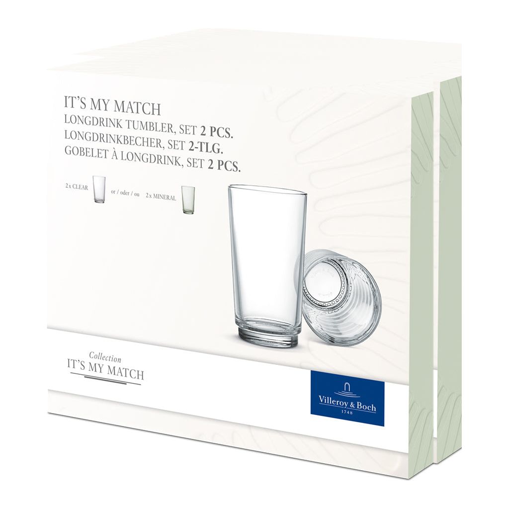 Villeroy & Boch it's my match Longdrinkglas, Set 2 st 410 ml