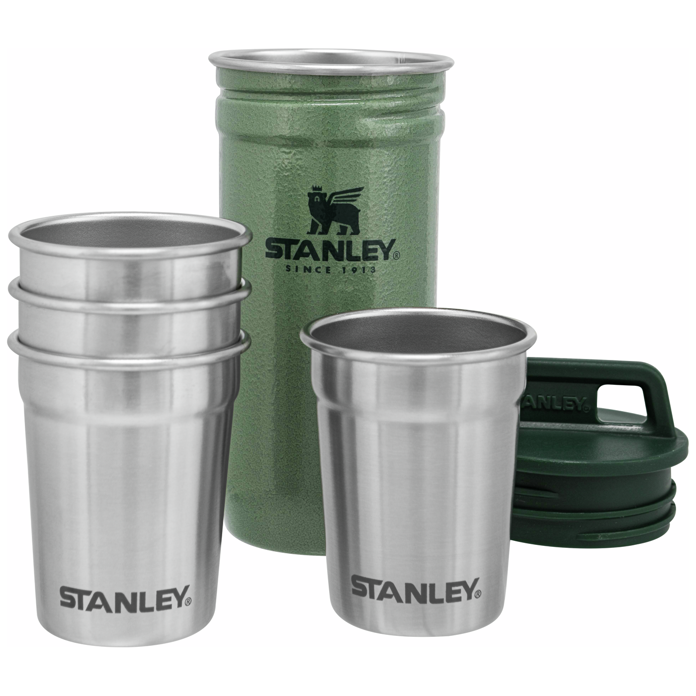 Stanley The Pre-Party Shotglass + Flask Set Grön