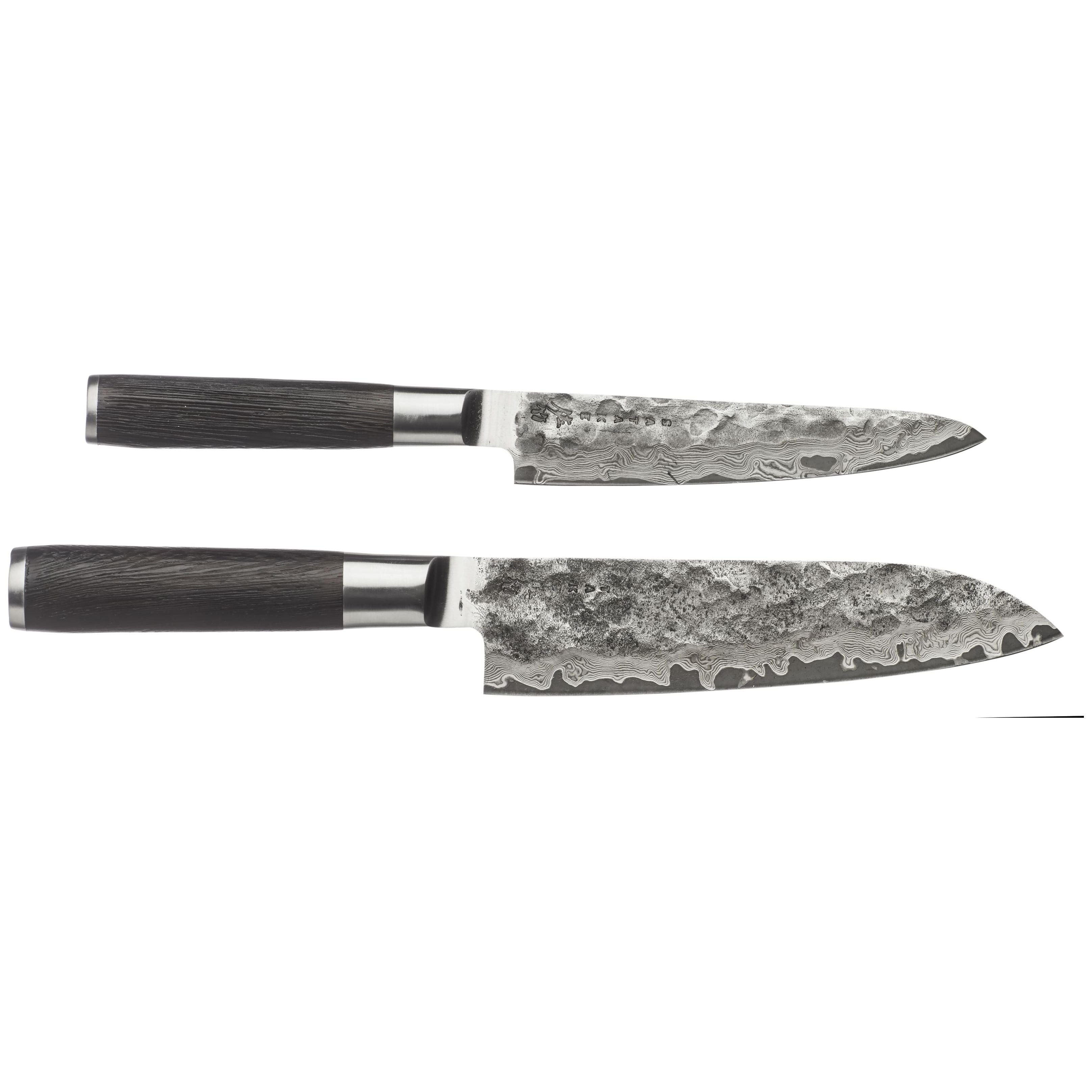 Satake Kuro Knivset i Två Delar Santoku Kniv (18cm) Och Petty Kniv (15 cm)