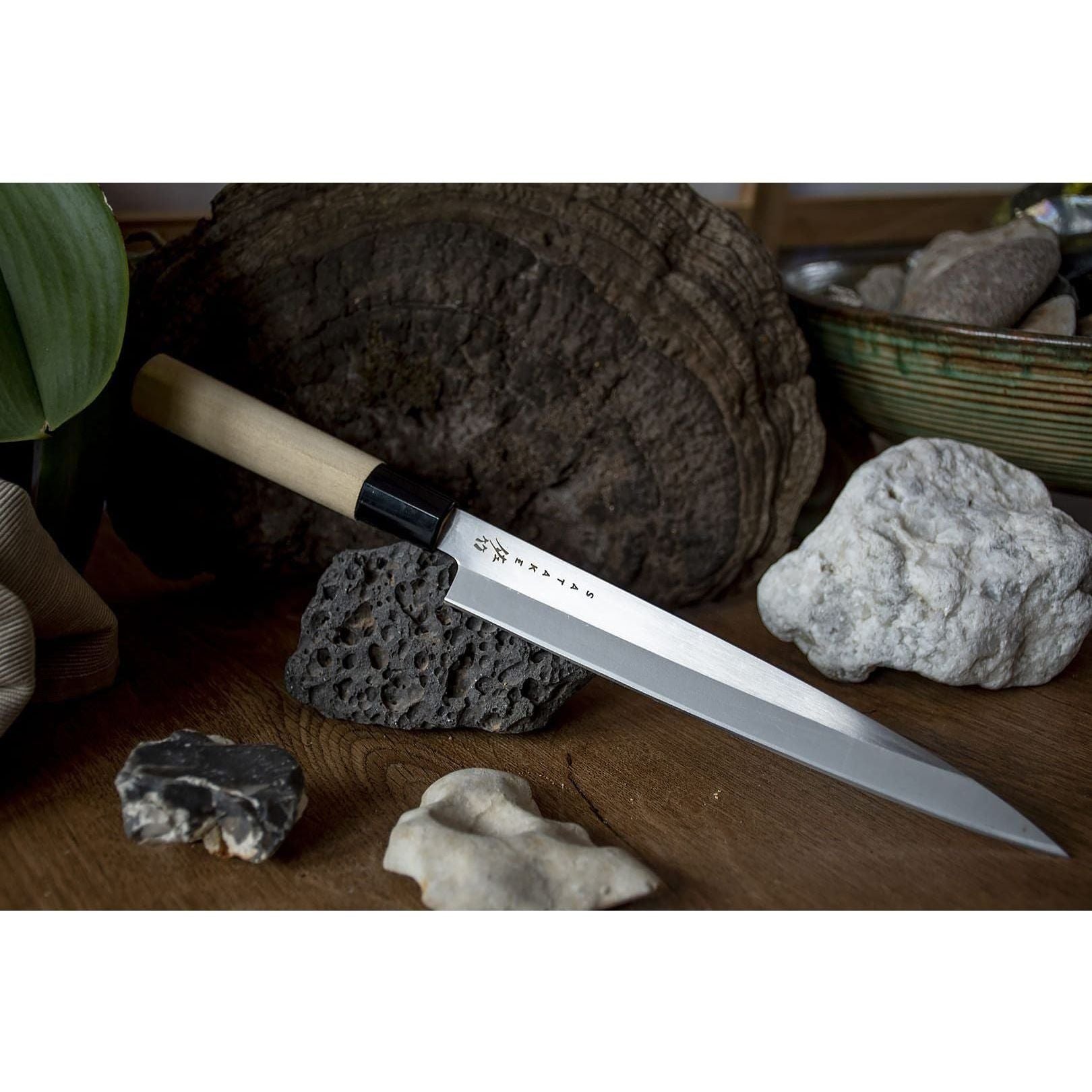 Satake Houcho Sashimi Filékniv Magnoliahandtag 21 cm