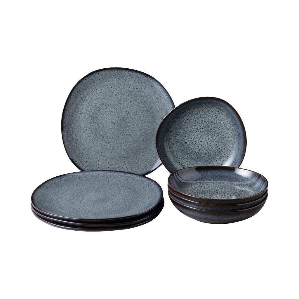 Villeroy & Boch Lave gris Middagsset, 8 delar